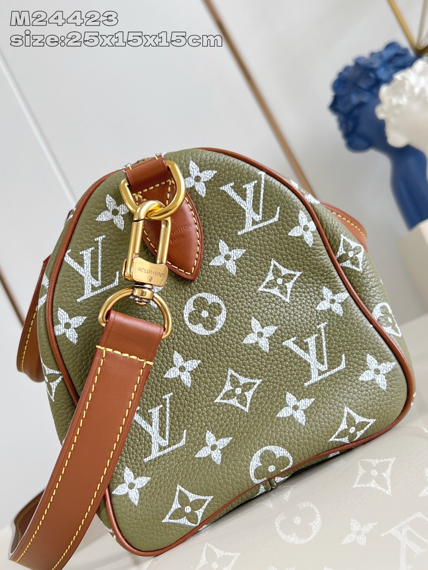 【顶级原单 M24423尼草绿 】本款 Speedy Bandoulière 25 Monogram L