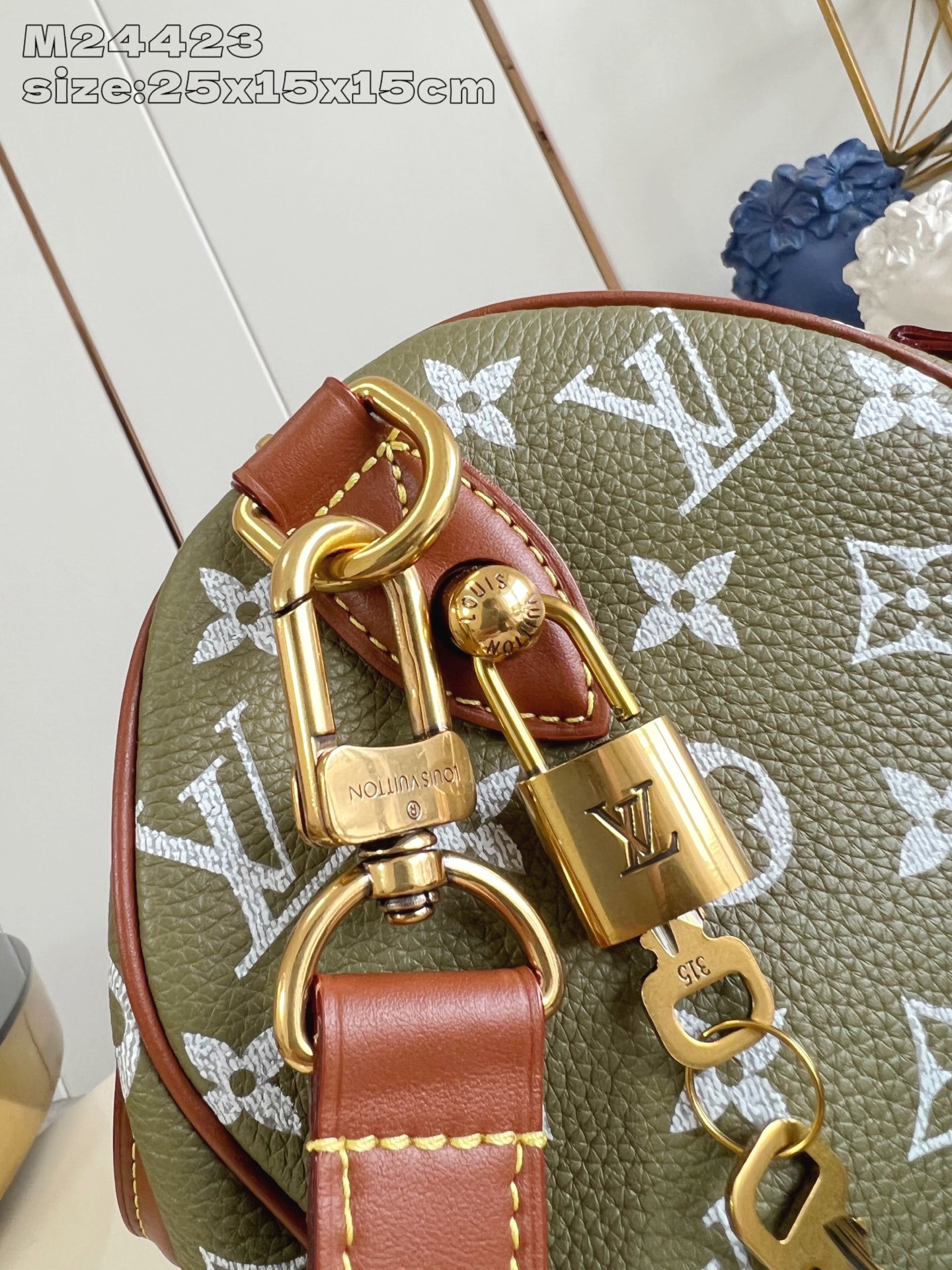 【顶级原单 M24423尼草绿 】本款 Speedy Bandoulière 25 Monogram L