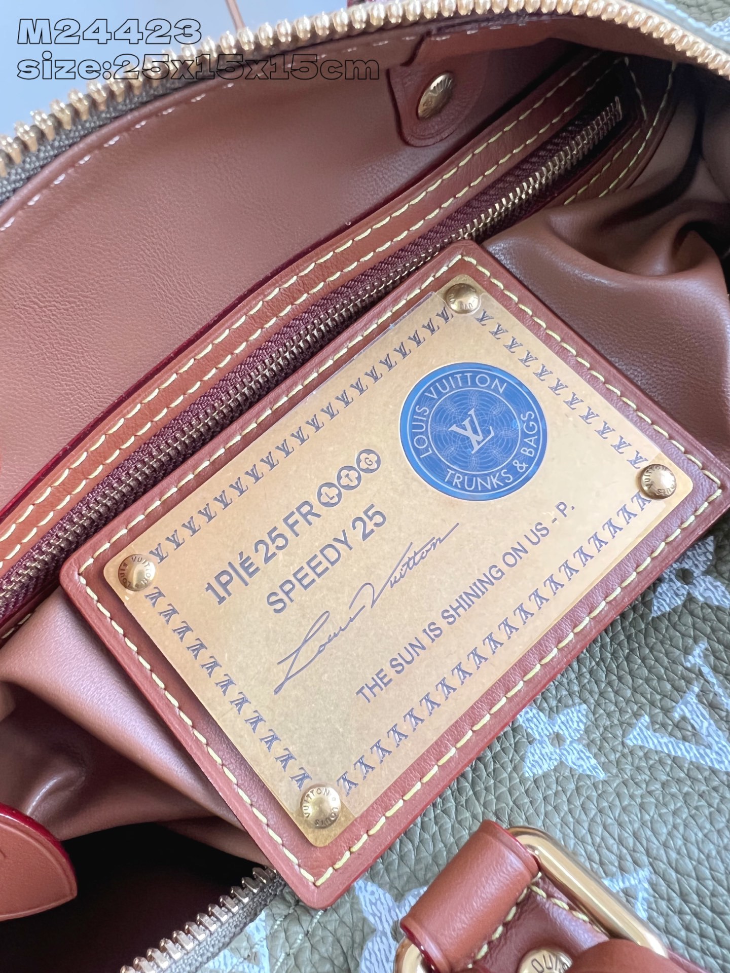 【顶级原单 M24423尼草绿 】本款 Speedy Bandoulière 25 Monogram L