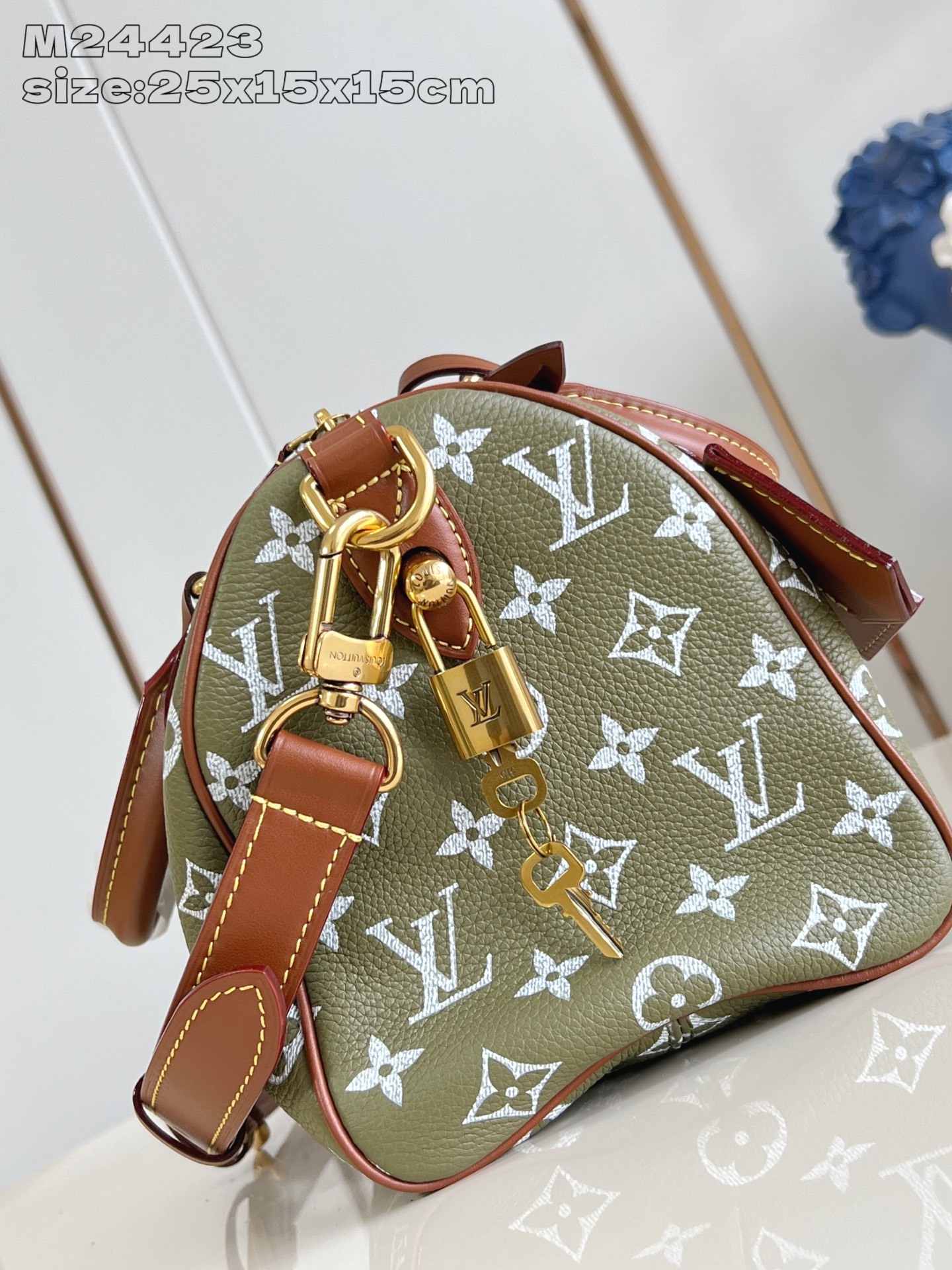 【顶级原单 M24423尼草绿 】本款 Speedy Bandoulière 25 Monogram L