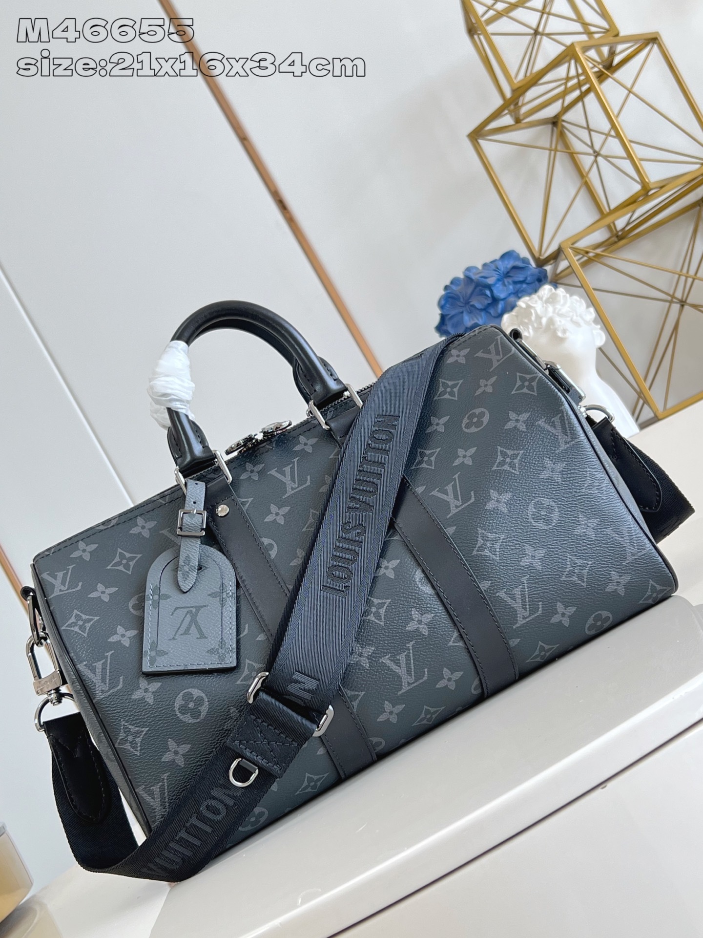 【顶级原单 M46655 】本款 Keepall Bandoulière 35 手袋借 Monogram