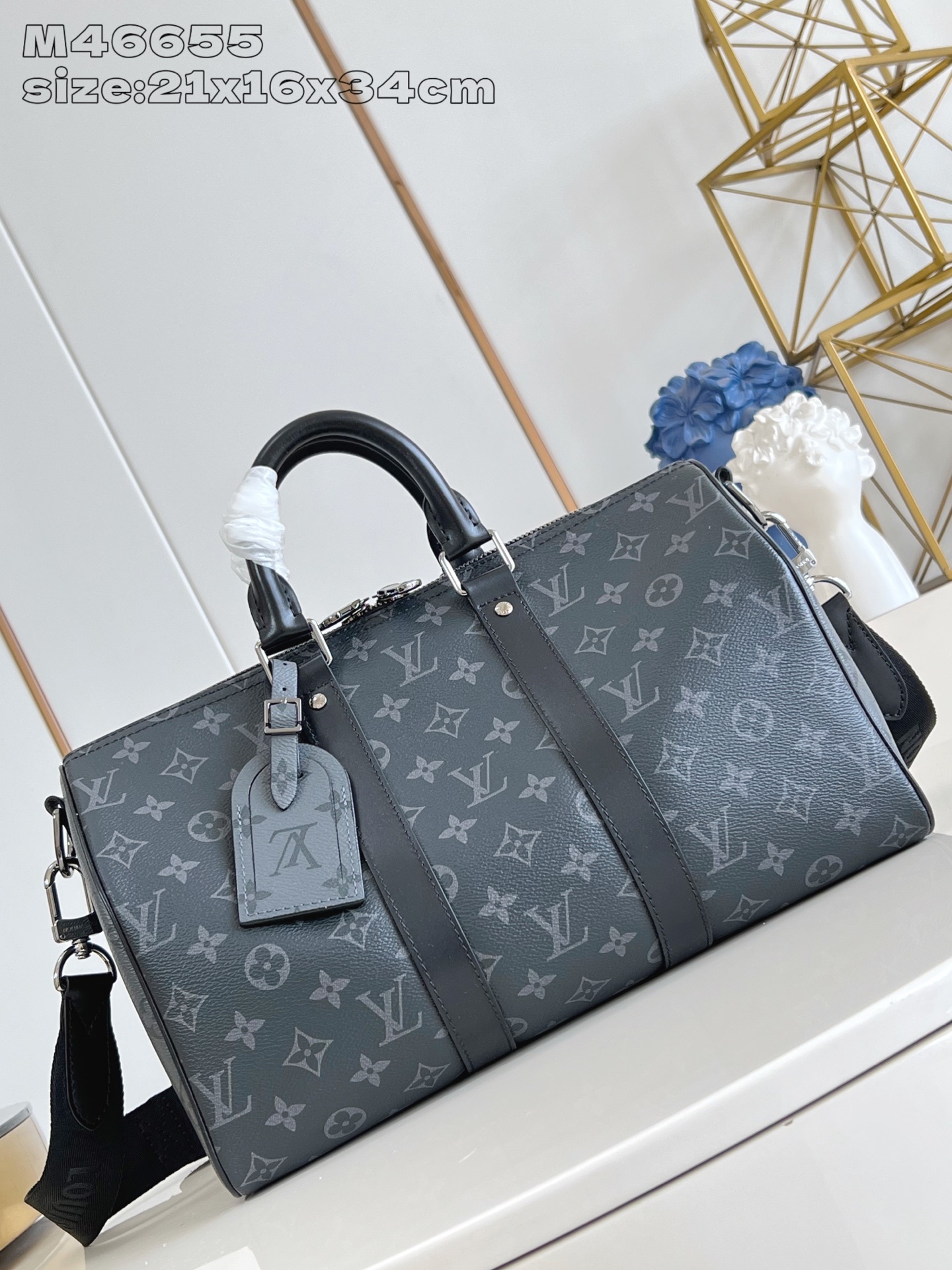 【顶级原单 M46655 】本款 Keepall Bandoulière 35 手袋借 Monogram