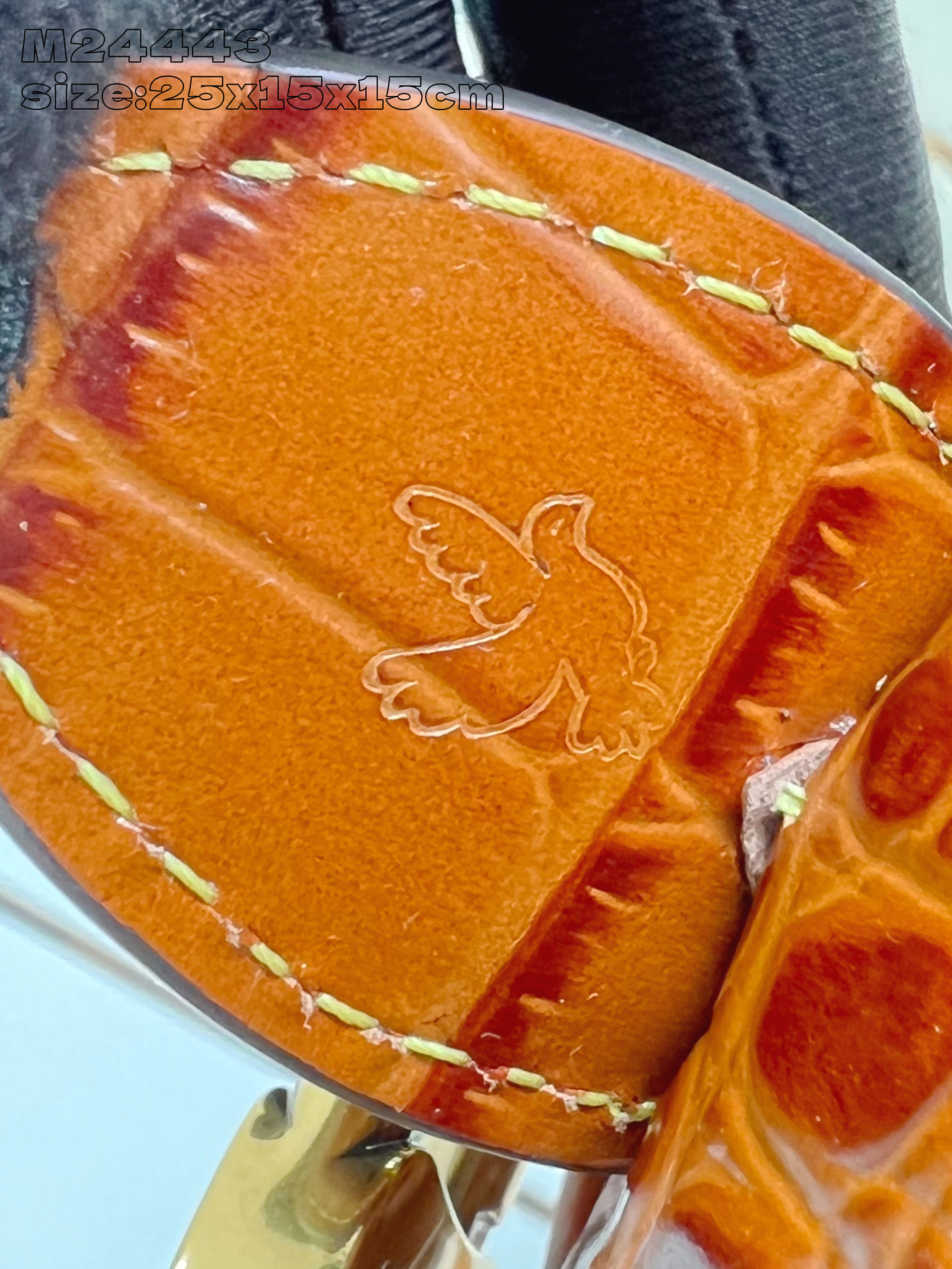 【顶级原单 M24443土黄鳄鱼皮 】本款 Speedy Bandoulière 25 Monogram