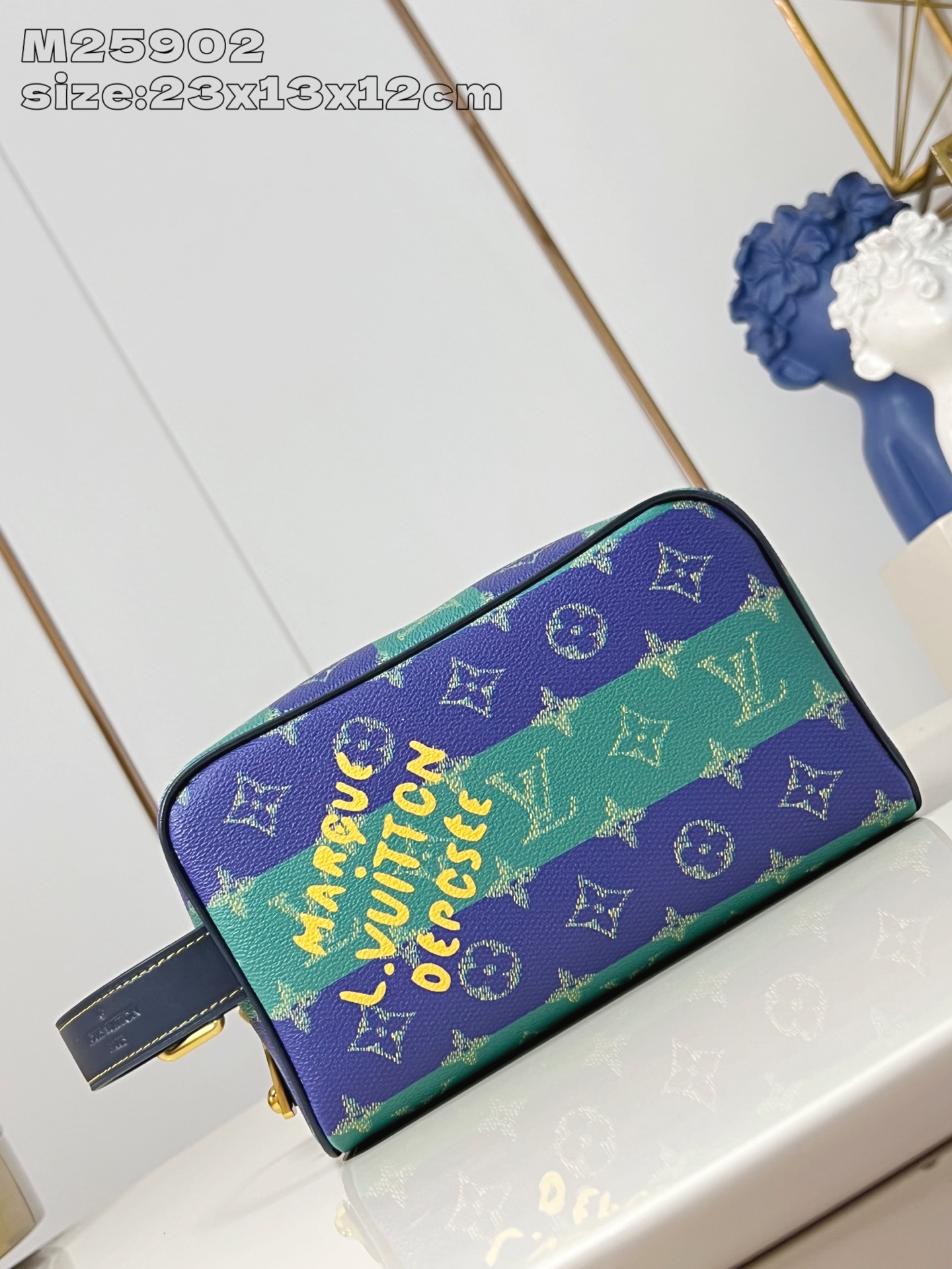 Louis Vuitton Toiletry Pouch, Designer Travel Bag, Unisex Handbag