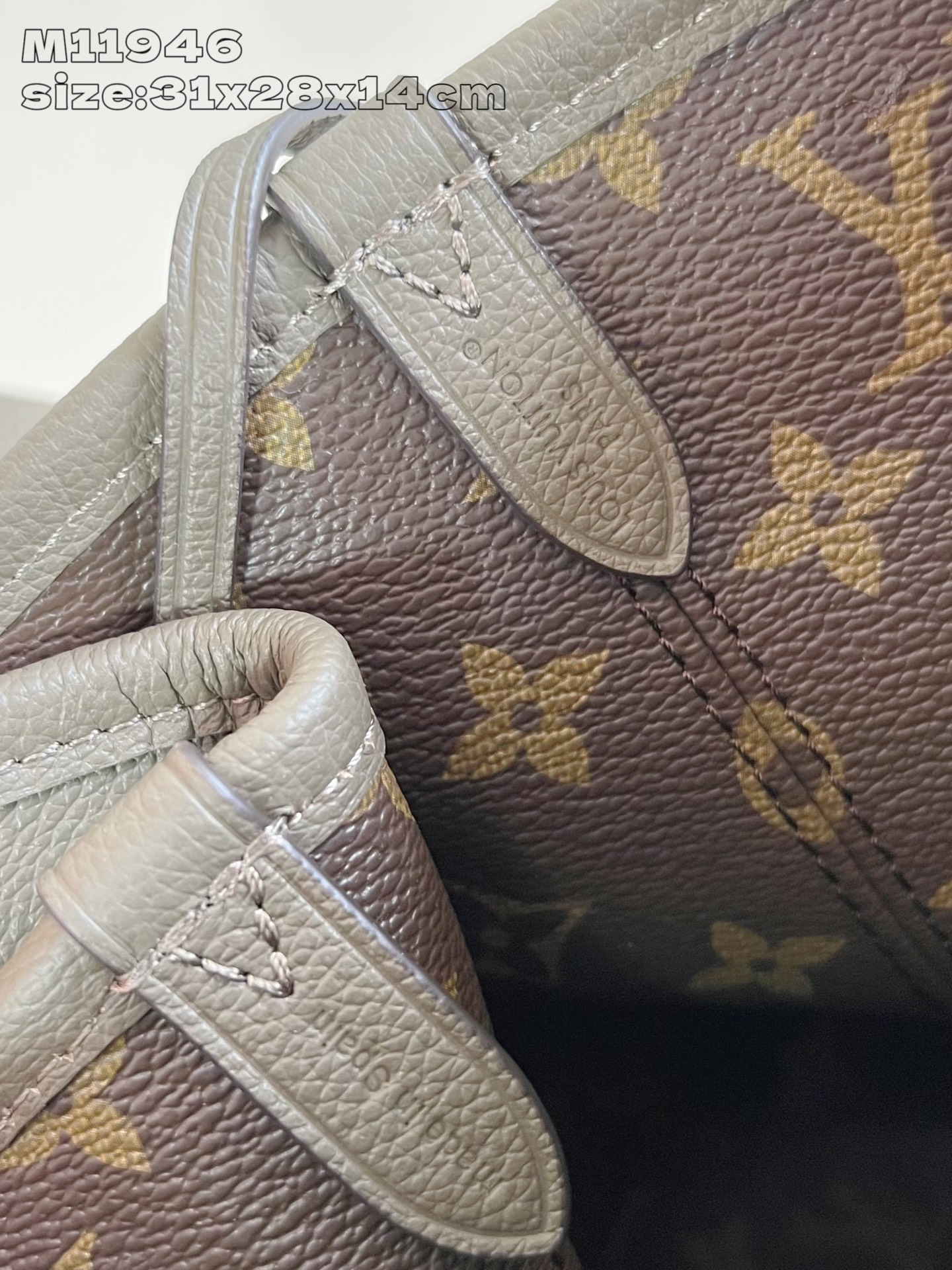 【顶级原单 M11946浅绿 】Neverfull Inside Out 中号手袋以 Monogram 