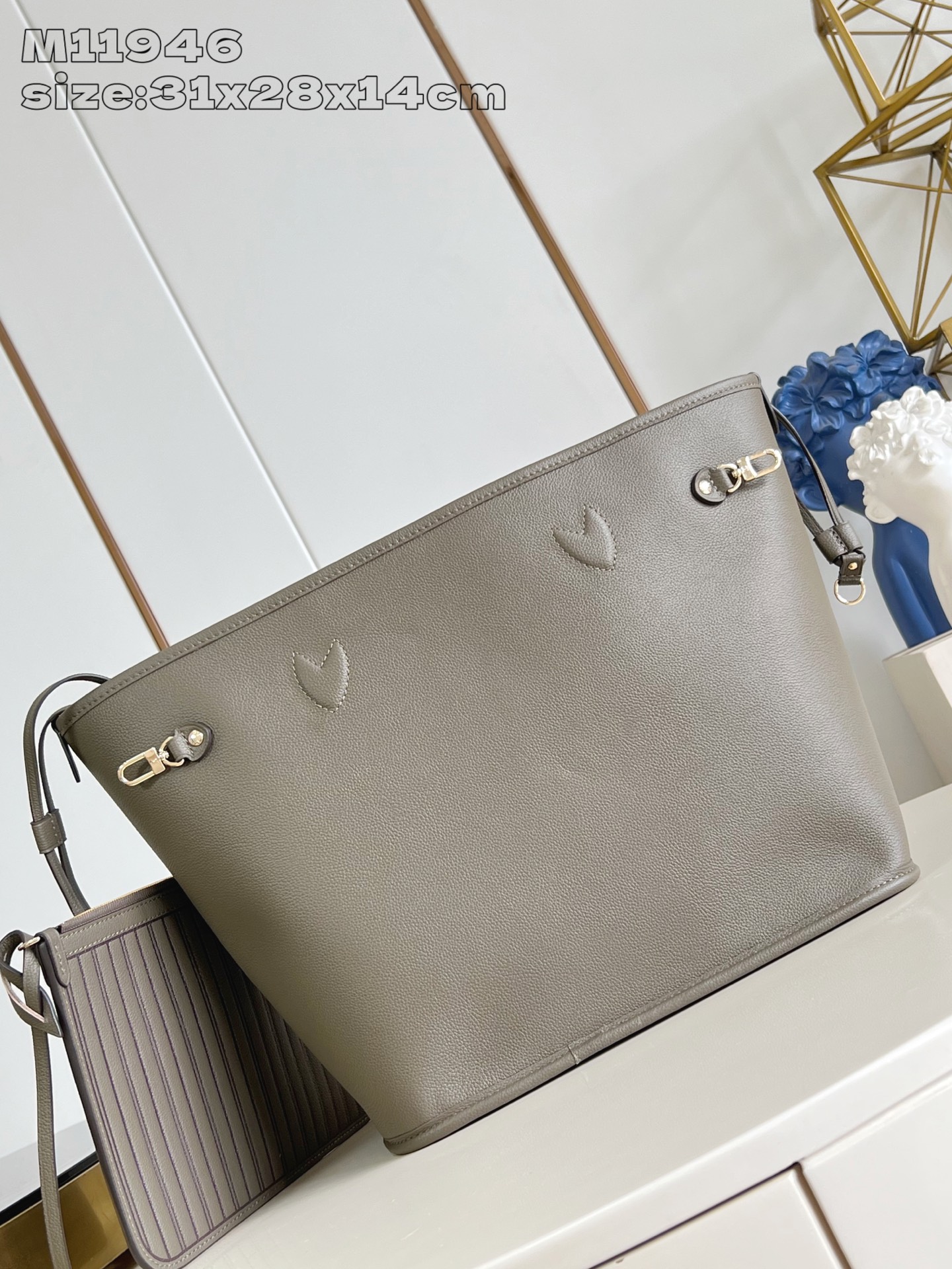 【顶级原单 M11946浅绿 】Neverfull Inside Out 中号手袋以 Monogram 