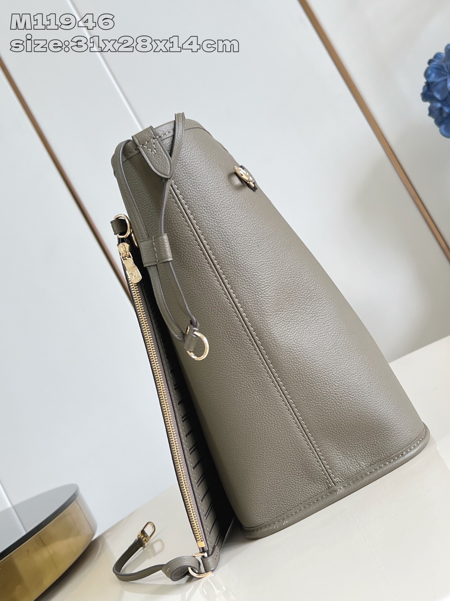 【顶级原单 M11946浅绿 】Neverfull Inside Out 中号手袋以 Monogram 