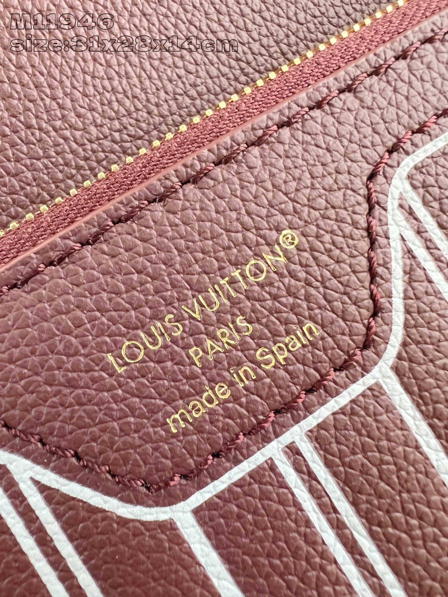 【顶级原单 M11946紫红 】Neverfull Inside Out 中号手袋以 Monogram 