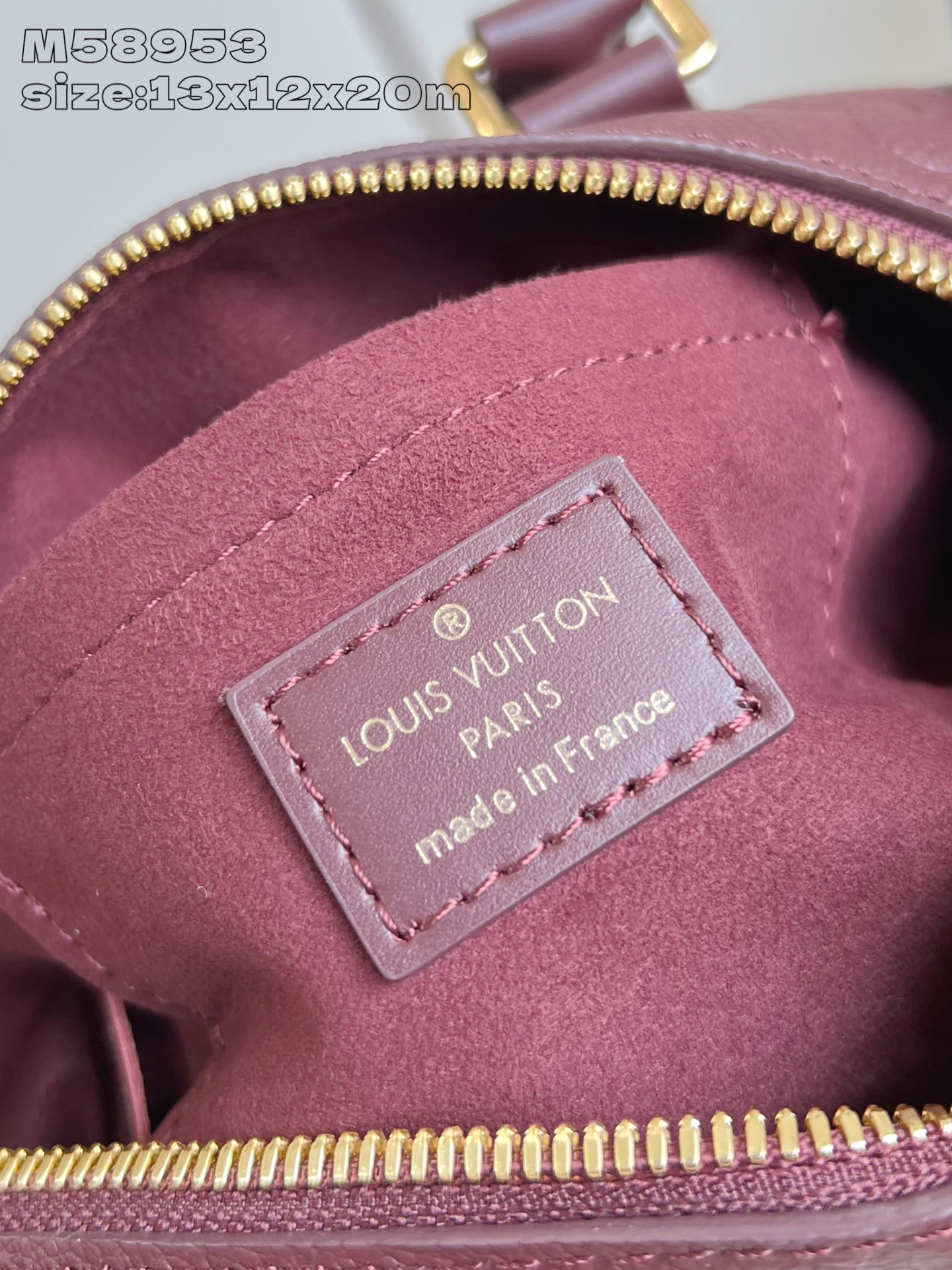 【顶级原单 M58953紫红压花 】M25929 本款 Speedy Bandoulière 20 手袋