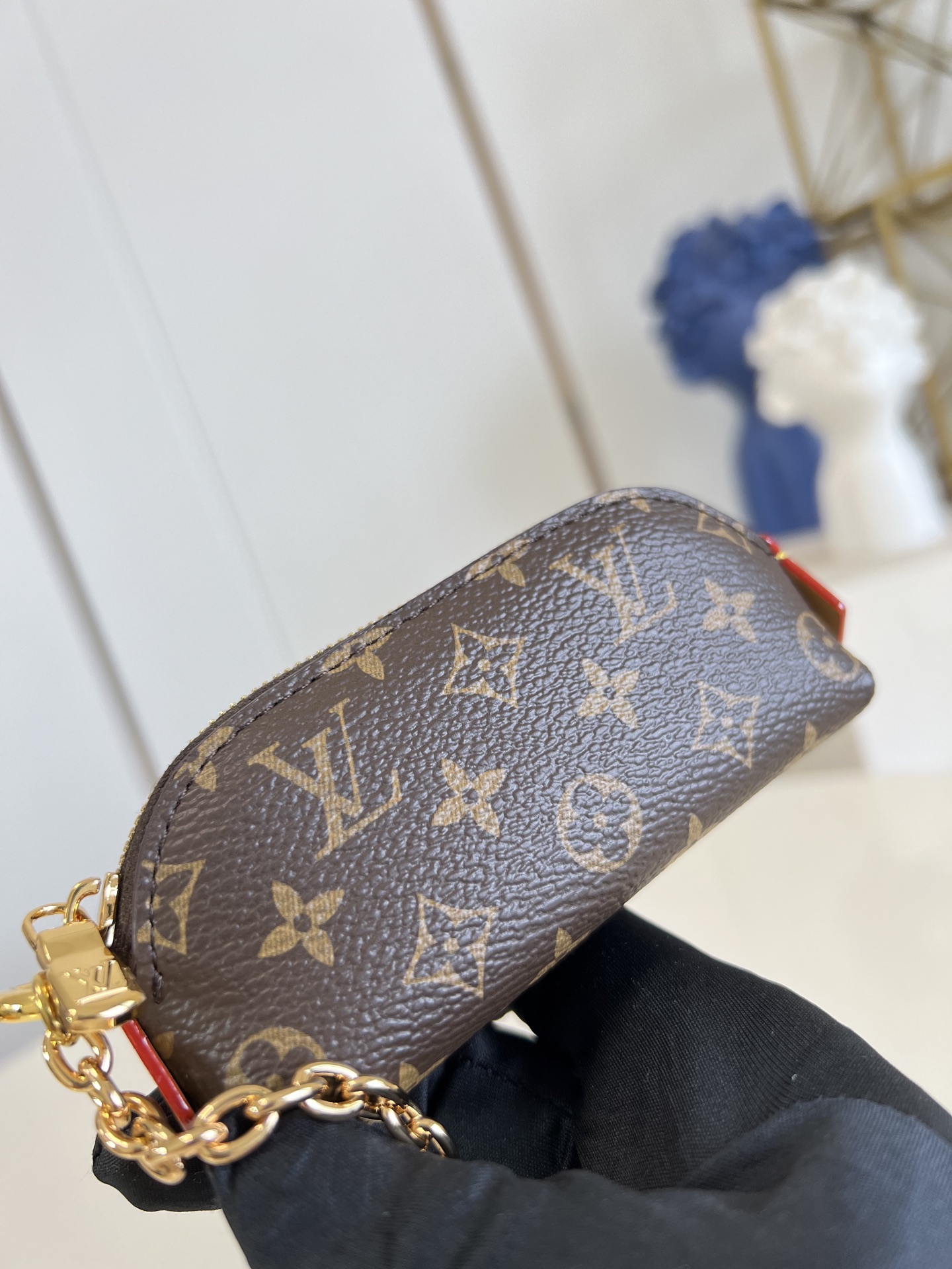 【顶级原单 M25694老花 】Lipstick化妆包以迷你版本解构品牌化妆包的经典构型，打造单只唇有的