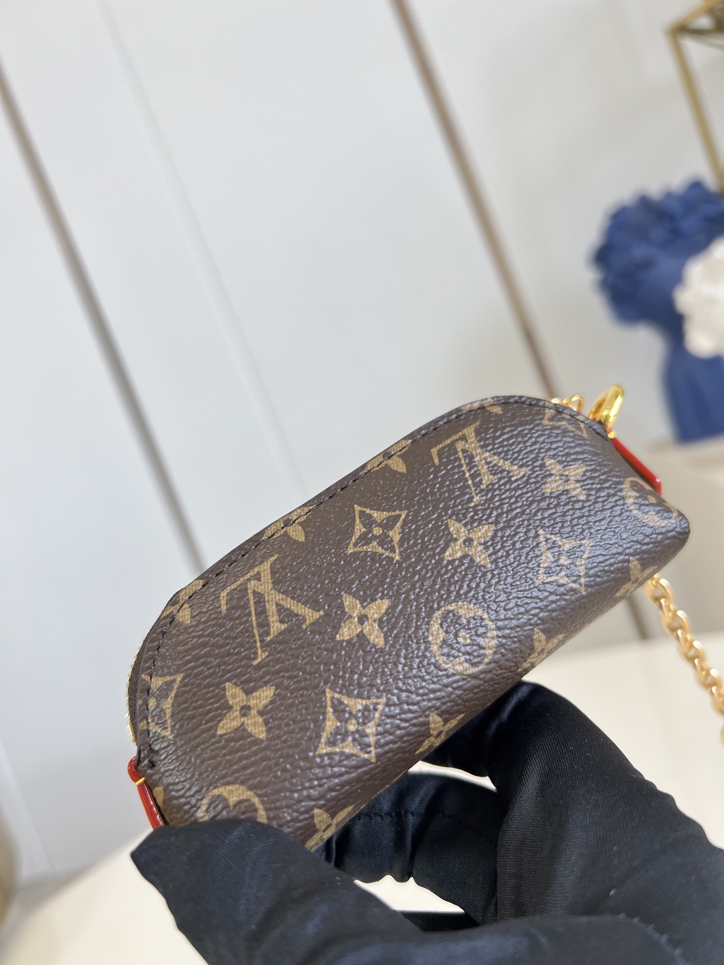 【顶级原单 M25694老花 】Lipstick化妆包以迷你版本解构品牌化妆包的经典构型，打造单只唇有的