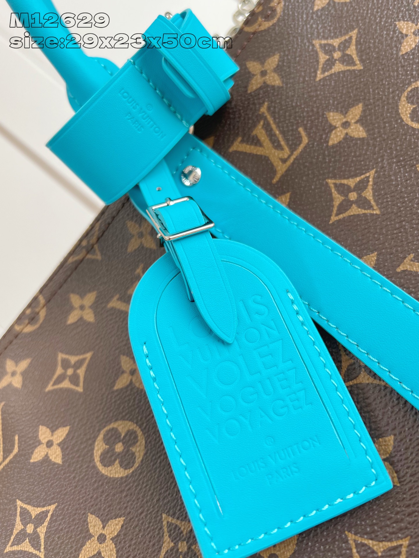 【顶级原单 M12629天蓝色】本款 Keepall Bandoulière 50 旅行袋取材 Mono