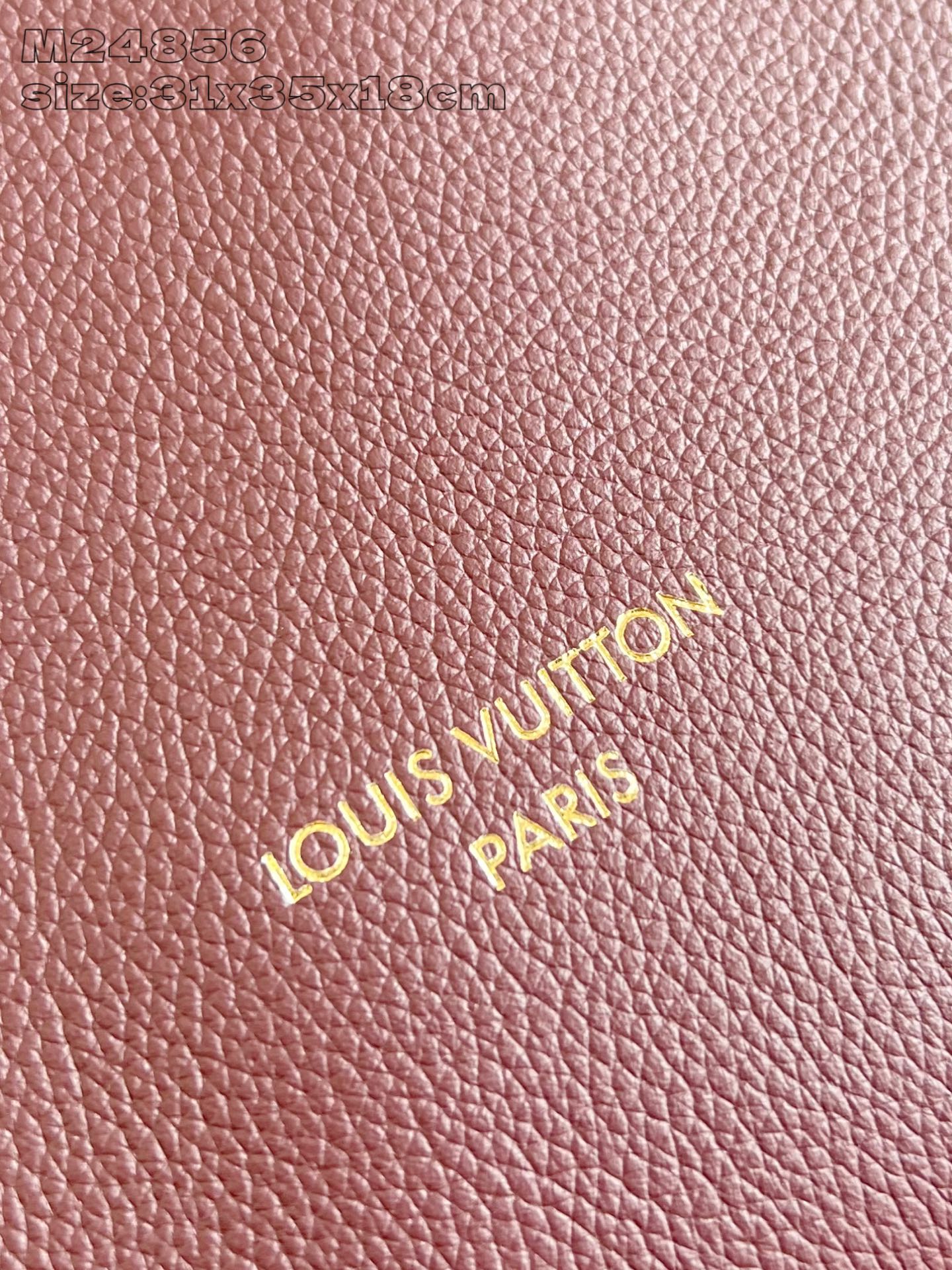 【顶级原单 M24856紫红 】M15209 本款 Low Key Hobo 中号手袋以柔软牛皮革勾勒简