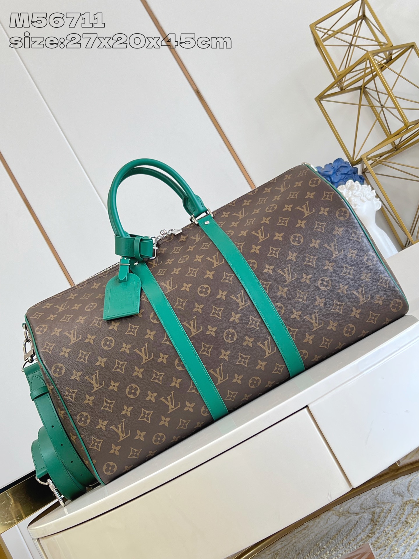 【顶级原单 M56711深绿色 】本款 Keepall Bandoulière 45 旅行袋取材 Mon