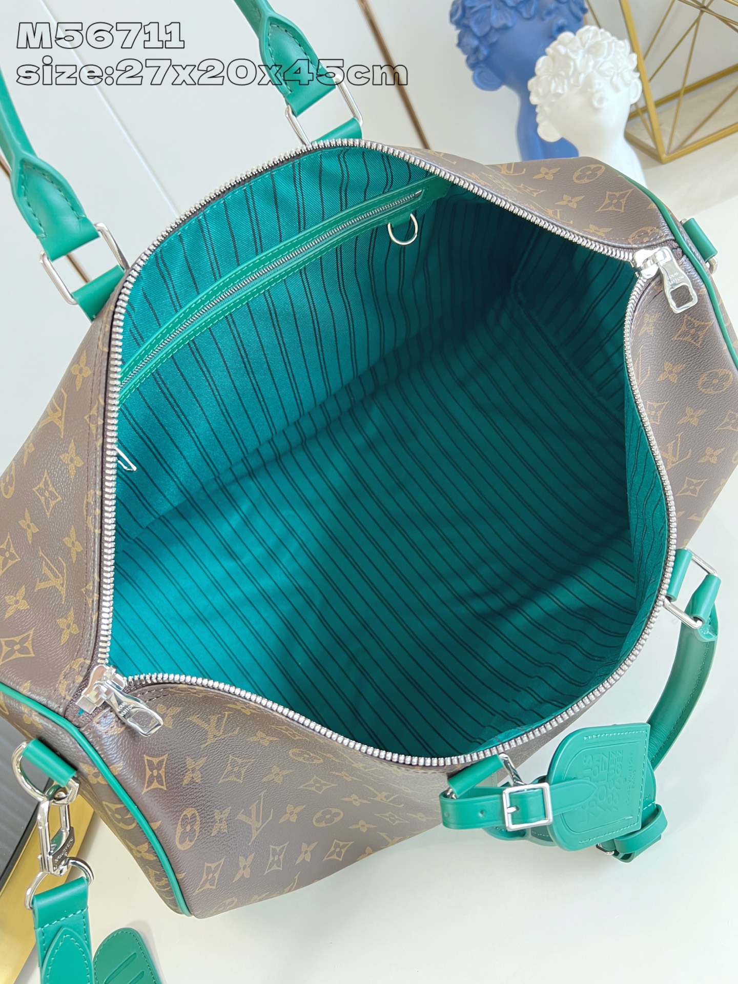 【顶级原单 M56711深绿色 】本款 Keepall Bandoulière 45 旅行袋取材 Mon