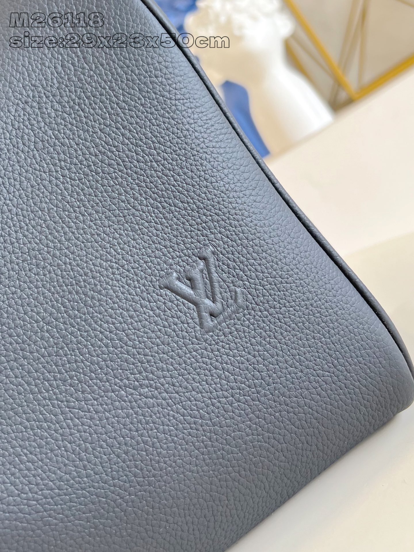 【顶级原单 M26118 】本款 Keepall Bandoulière 50 旅行袋取材蜡面牛皮革和织