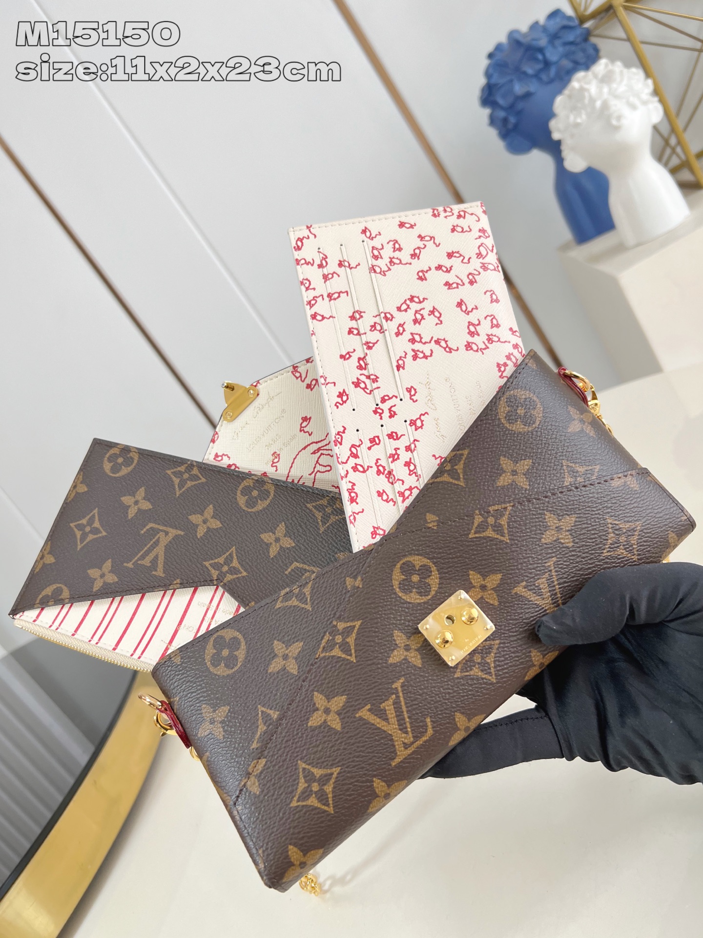【顶级原单 M15150 】本款Kirigami Organizer 链条手拿包出自LV Travels