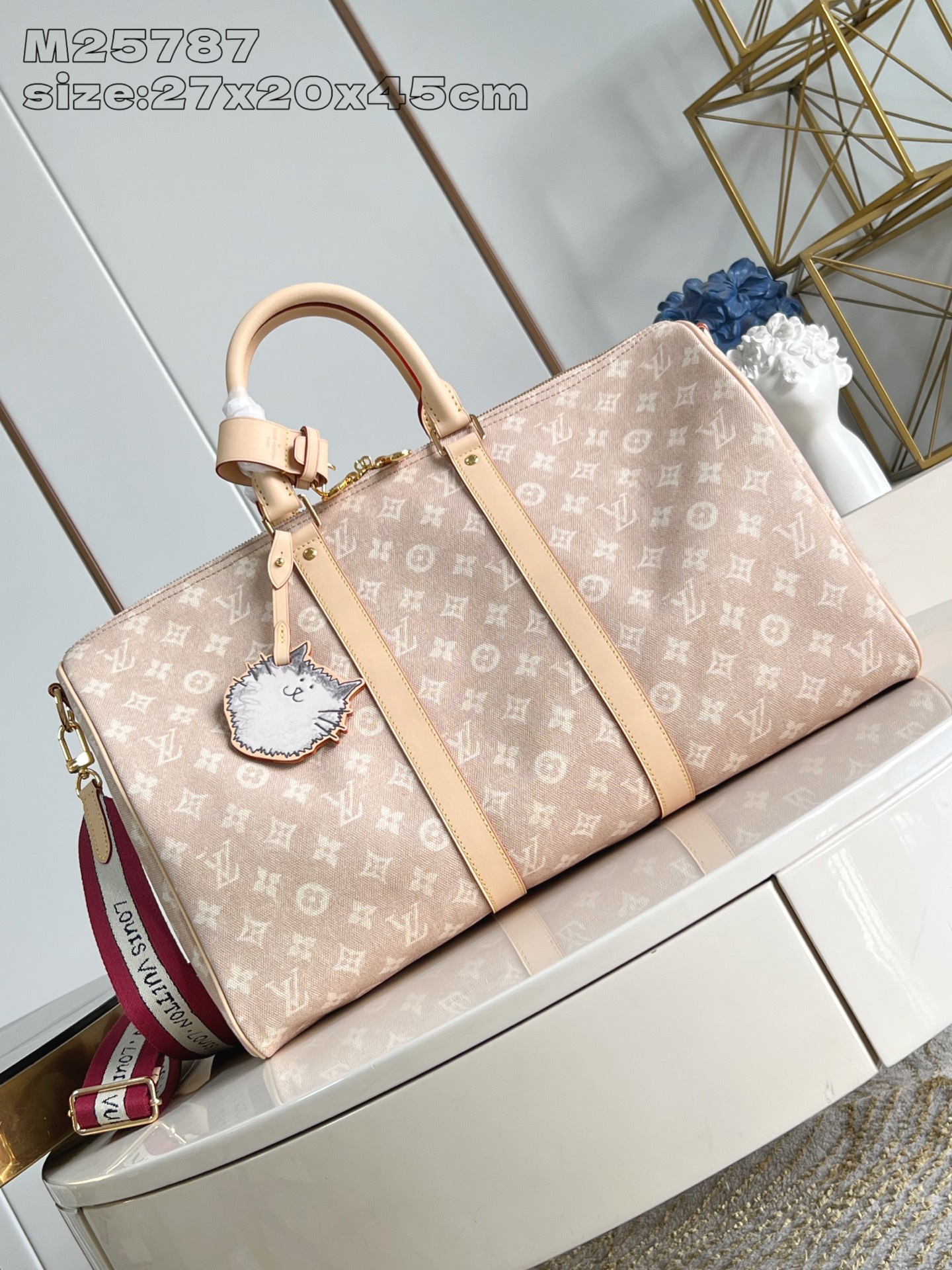 【顶级原单 M25787 】本款 Keepall Bandoulière 45 旅行袋出自路易威登与 G