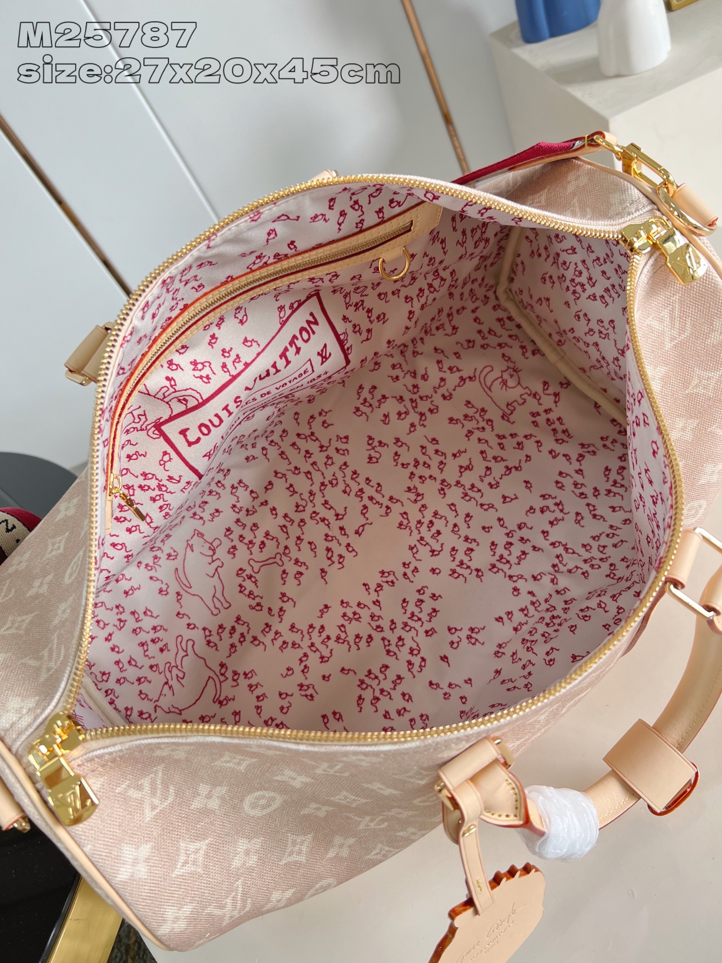 【顶级原单 M25787 】本款 Keepall Bandoulière 45 旅行袋出自路易威登与 G