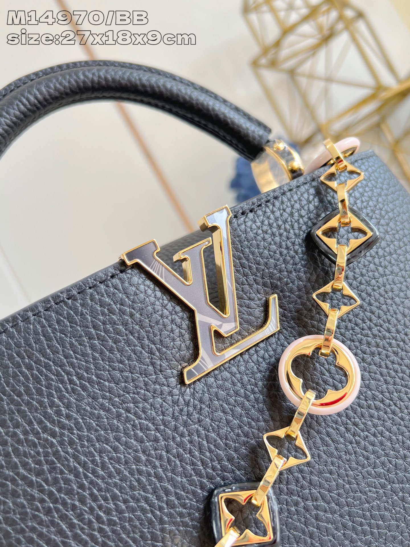 【顶级原单 M14970黑/小号 】Capucines BB 手袋以 1854 年路易威登初次开设门店的