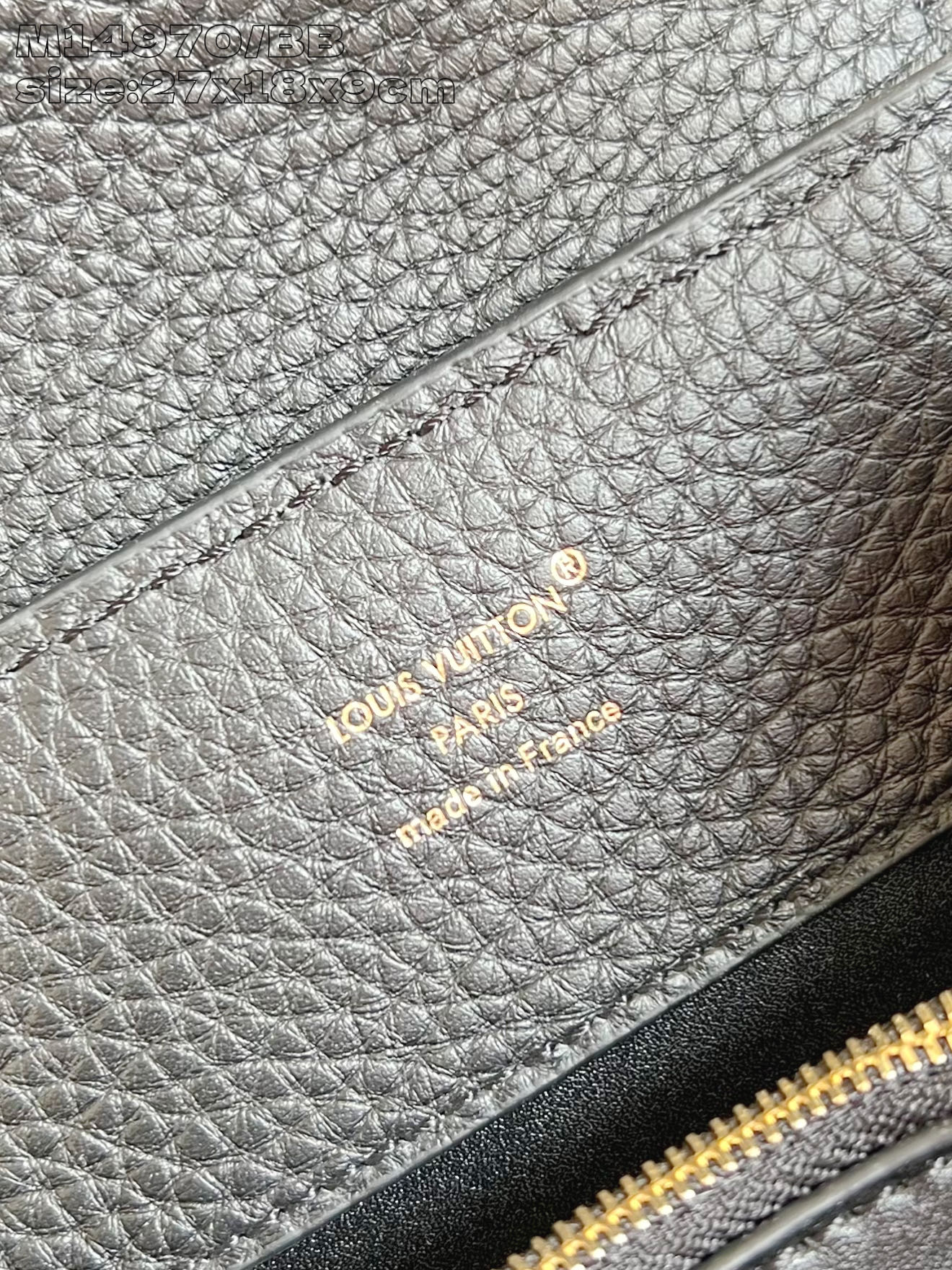 【顶级原单 M14970黑/小号 】Capucines BB 手袋以 1854 年路易威登初次开设门店的