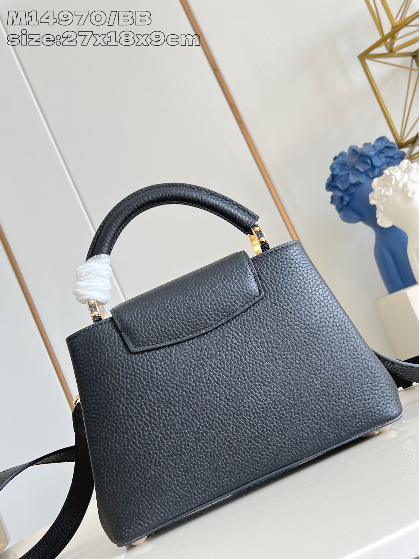 【顶级原单 M14970黑/小号 】Capucines BB 手袋以 1854 年路易威登初次开设门店的