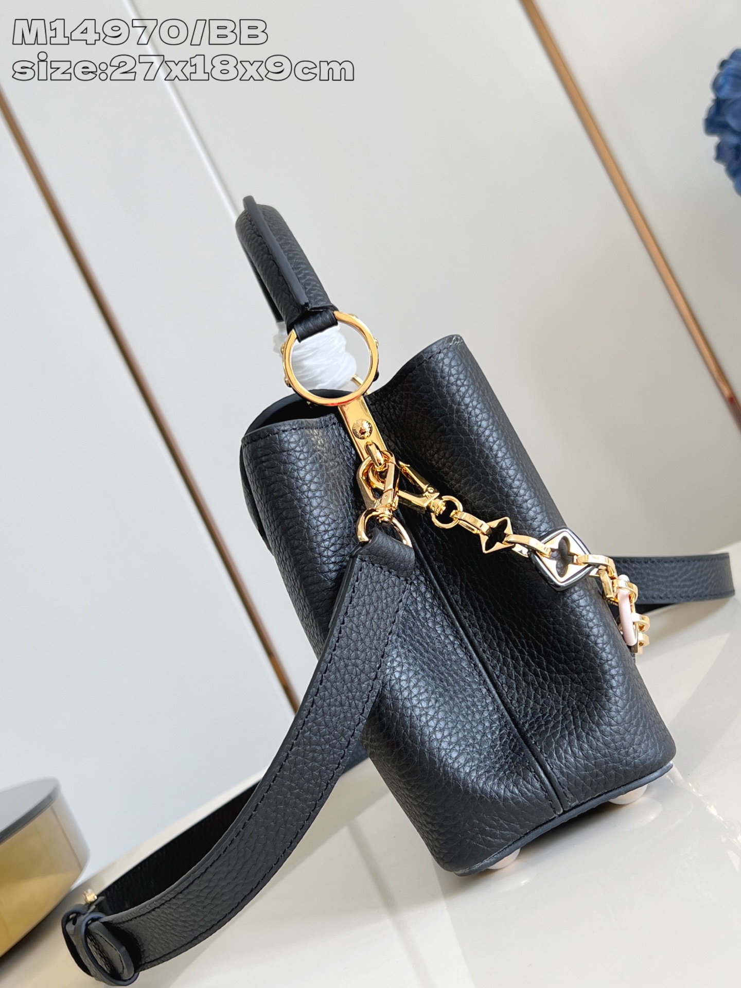 【顶级原单 M14970黑/小号 】Capucines BB 手袋以 1854 年路易威登初次开设门店的