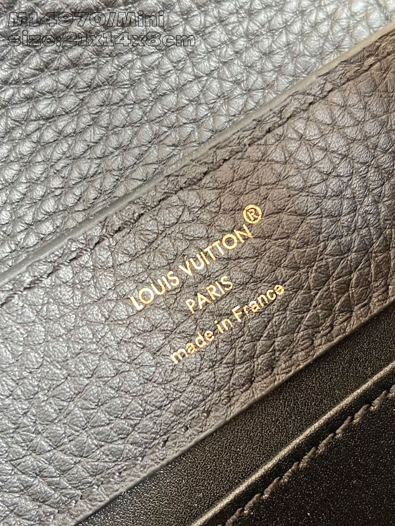 【顶级原单 M14970黑/迷你 】Capucines Mini 手袋以 1854 年路易威登初次开设门