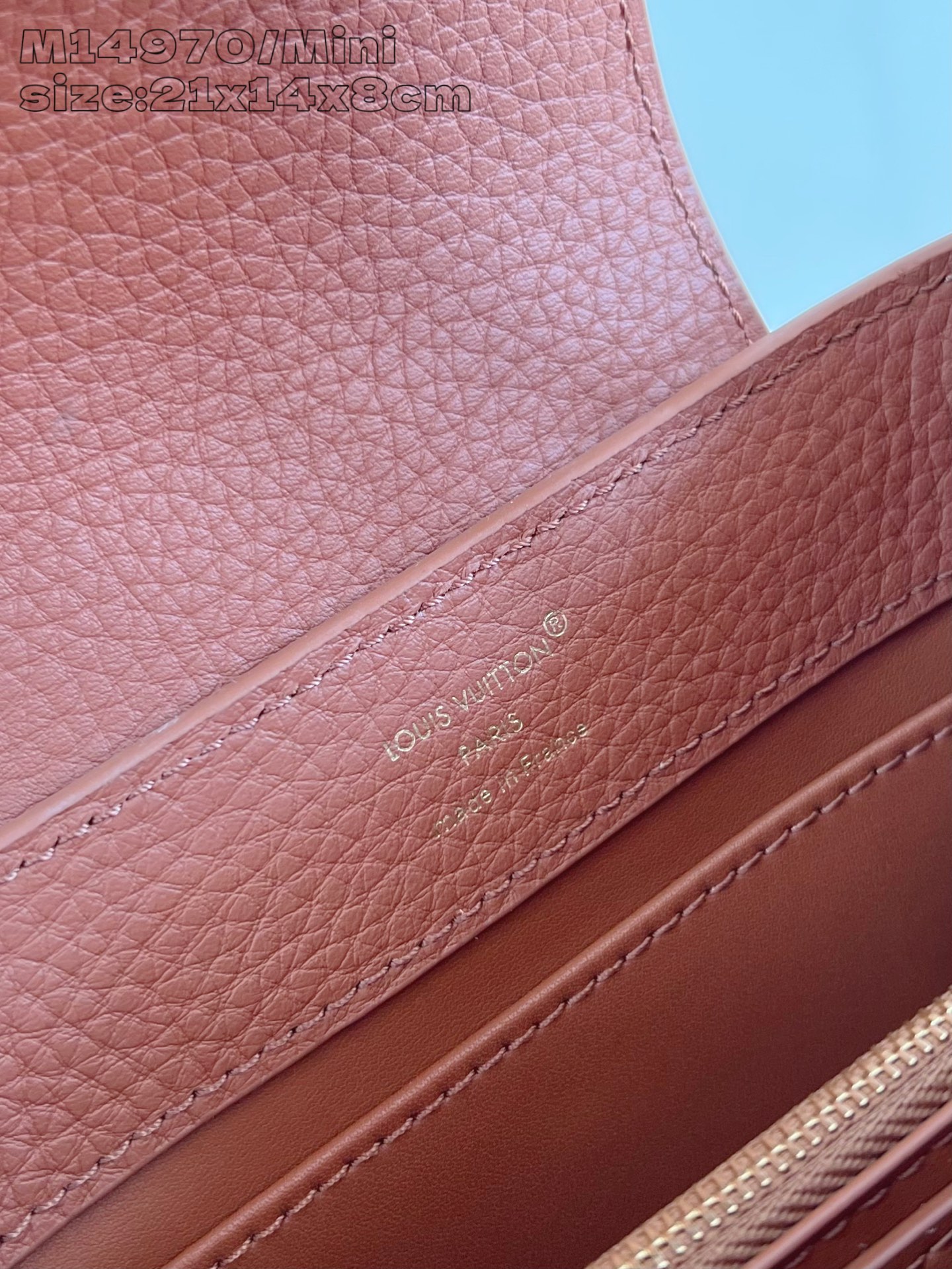 【顶级原单 M14970棕/迷你 】Capucines Mini 手袋以 1854 年路易威登初次开设门