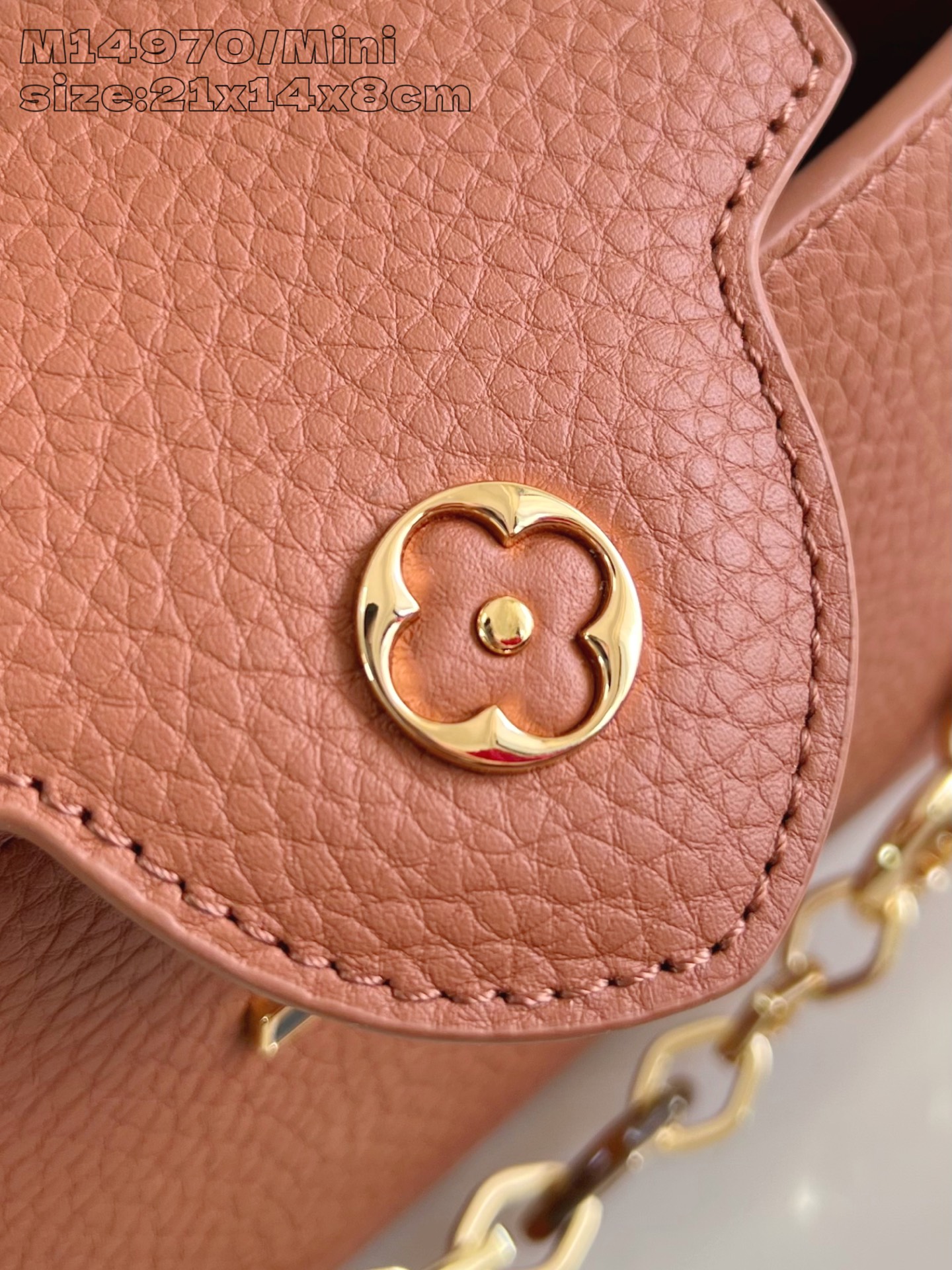 【顶级原单 M14970棕/迷你 】Capucines Mini 手袋以 1854 年路易威登初次开设门