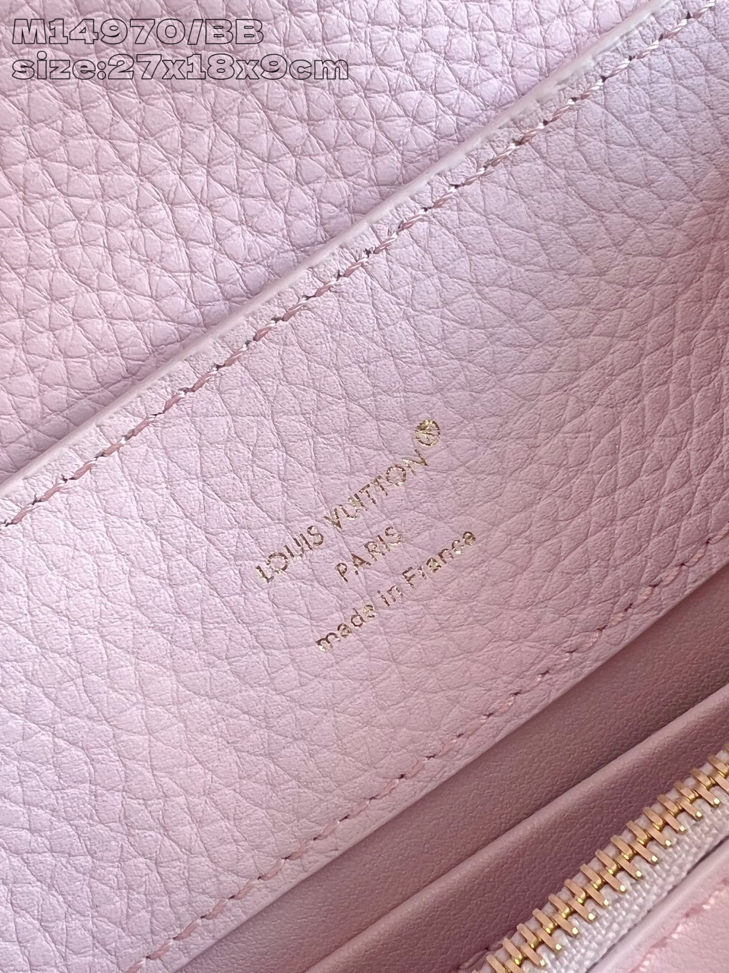 【顶级原单 M14970粉紫/小号 】Capucines BB 手袋以 1854 年路易威登初次开设门店