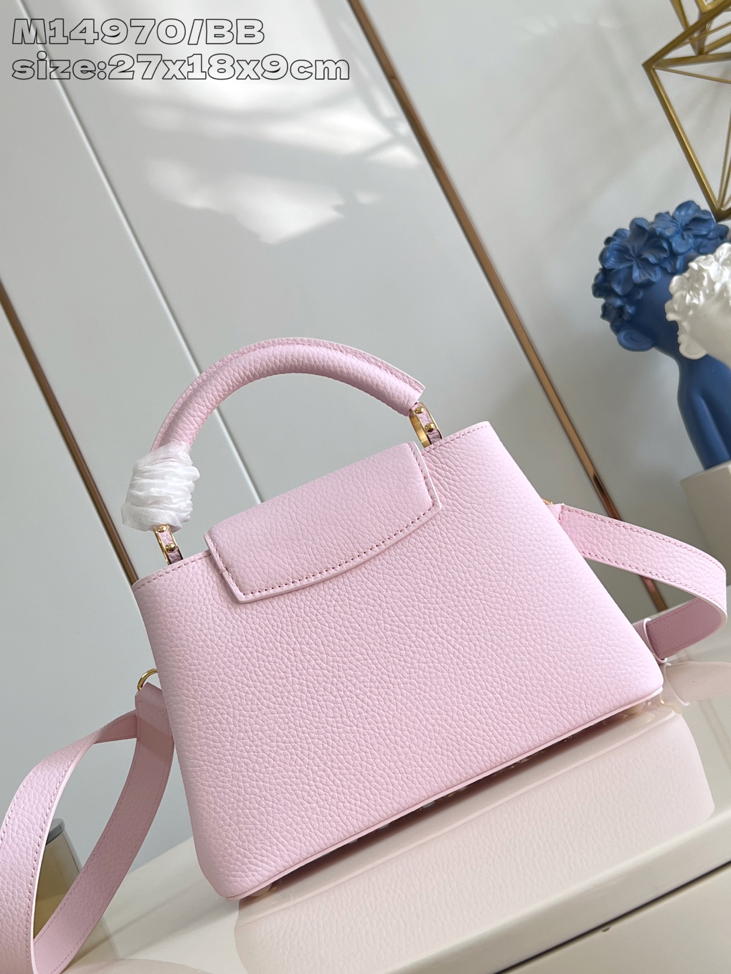 【顶级原单 M14970粉紫/小号 】Capucines BB 手袋以 1854 年路易威登初次开设门店