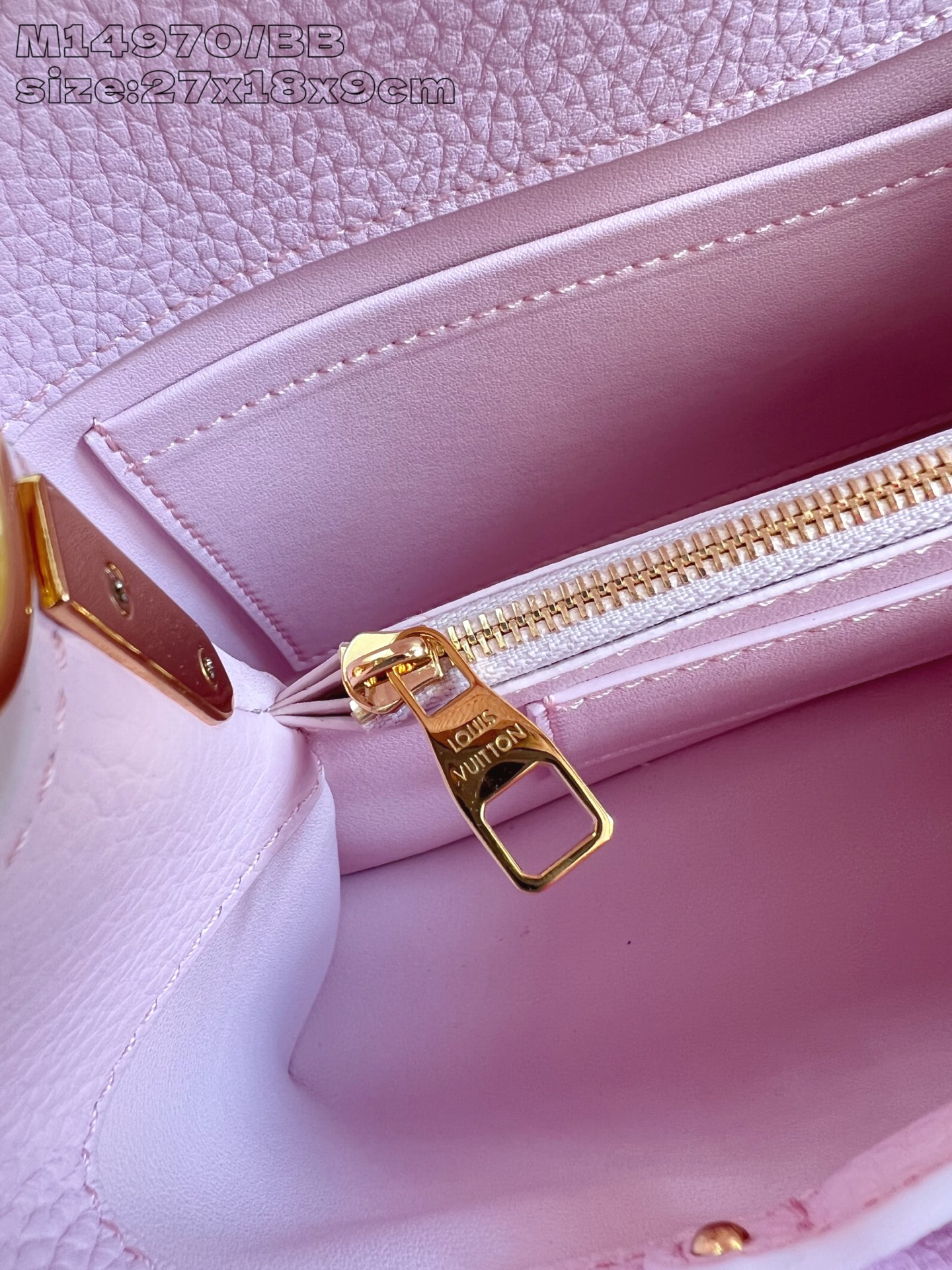 【顶级原单 M14970粉紫/小号 】Capucines BB 手袋以 1854 年路易威登初次开设门店
