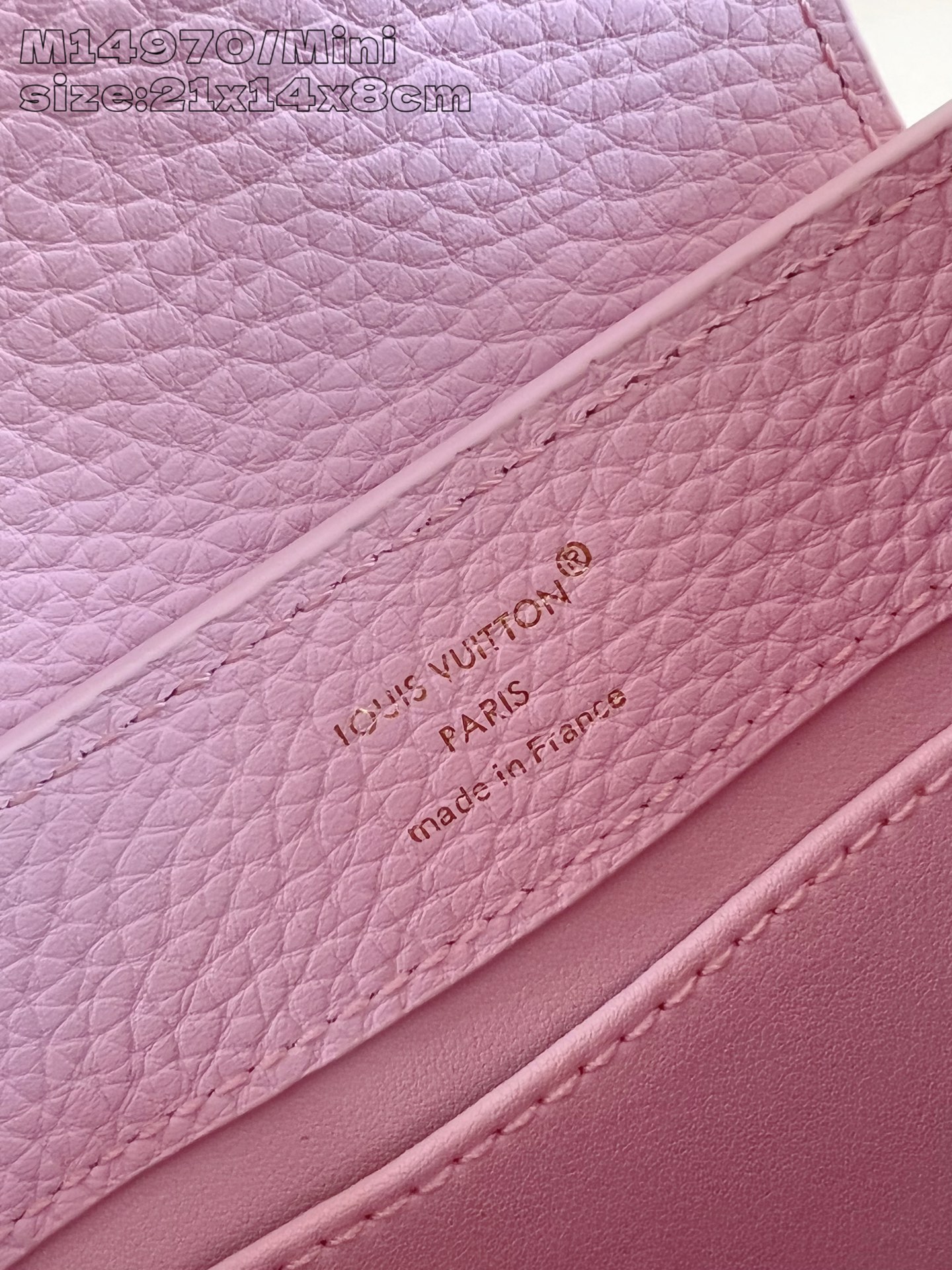 【顶级原单 M14970粉紫/迷你 】Capucines Mini 手袋以 1854 年路易威登初次开设