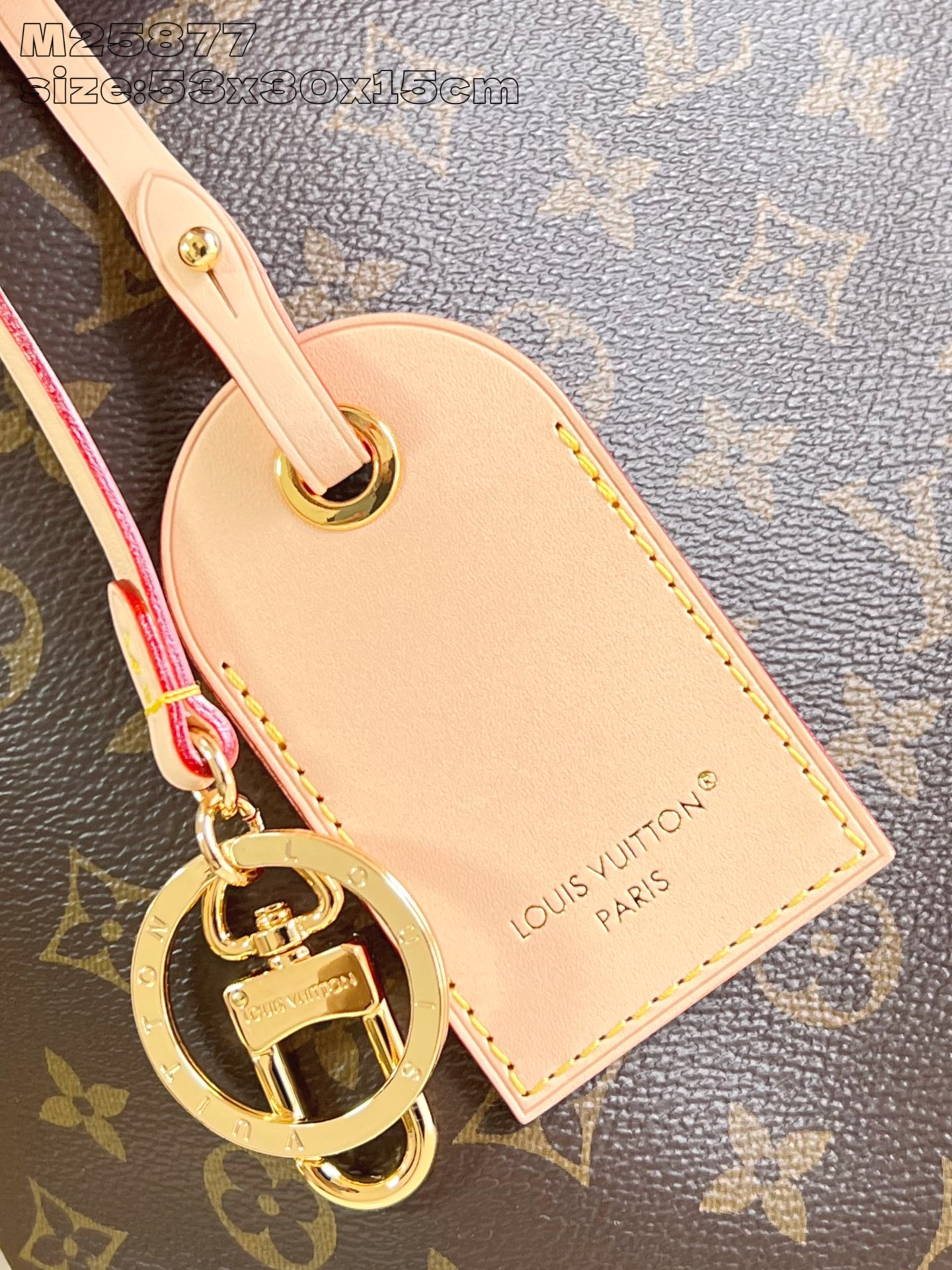 【顶级原单 M25877/升级版 】Damier Azur手袋以柔软的Monogram帆布制成，外观清新