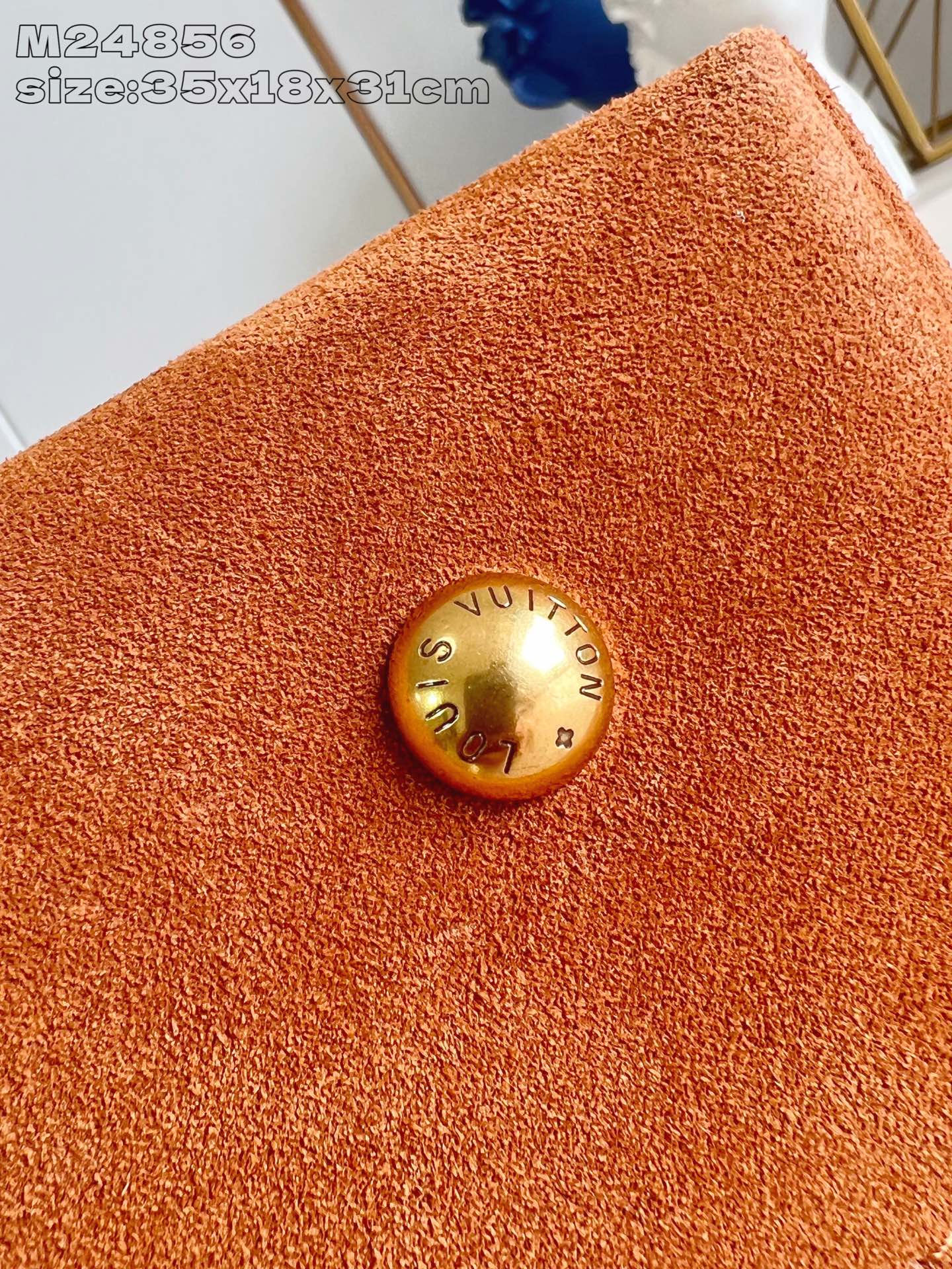 【顶级原单 M24856棕绒 】M25516 本款 low key Hobo 中号手袋取材柔滑绒面牛皮革