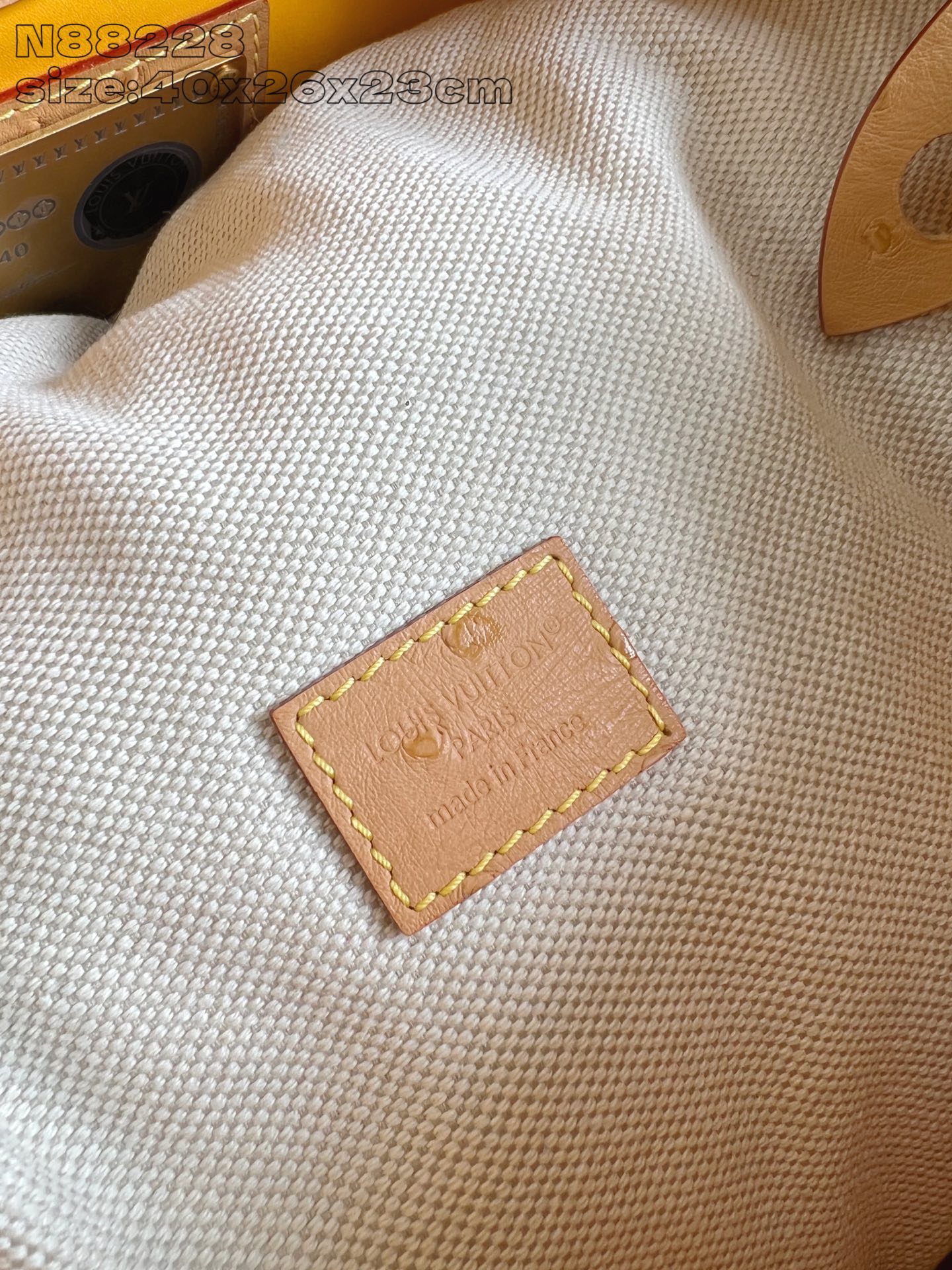 【顶级原单 N88228鸵鸟纹黄色 】本款 Speedy Bandoulière 40 Monogram