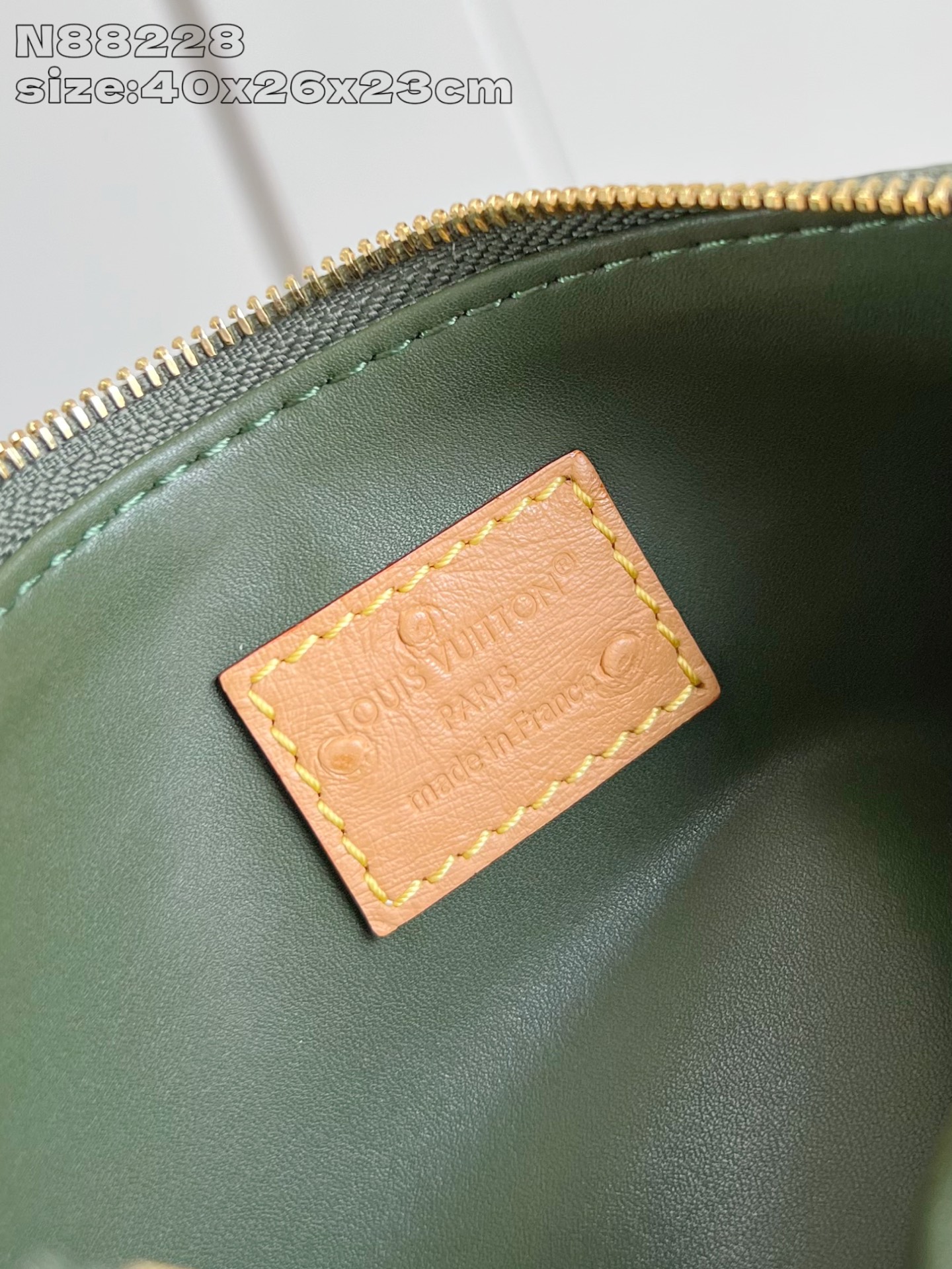 【顶级原单 N88228鸵鸟纹墨绿色 】本款 Speedy Bandoulière 40 Monogra