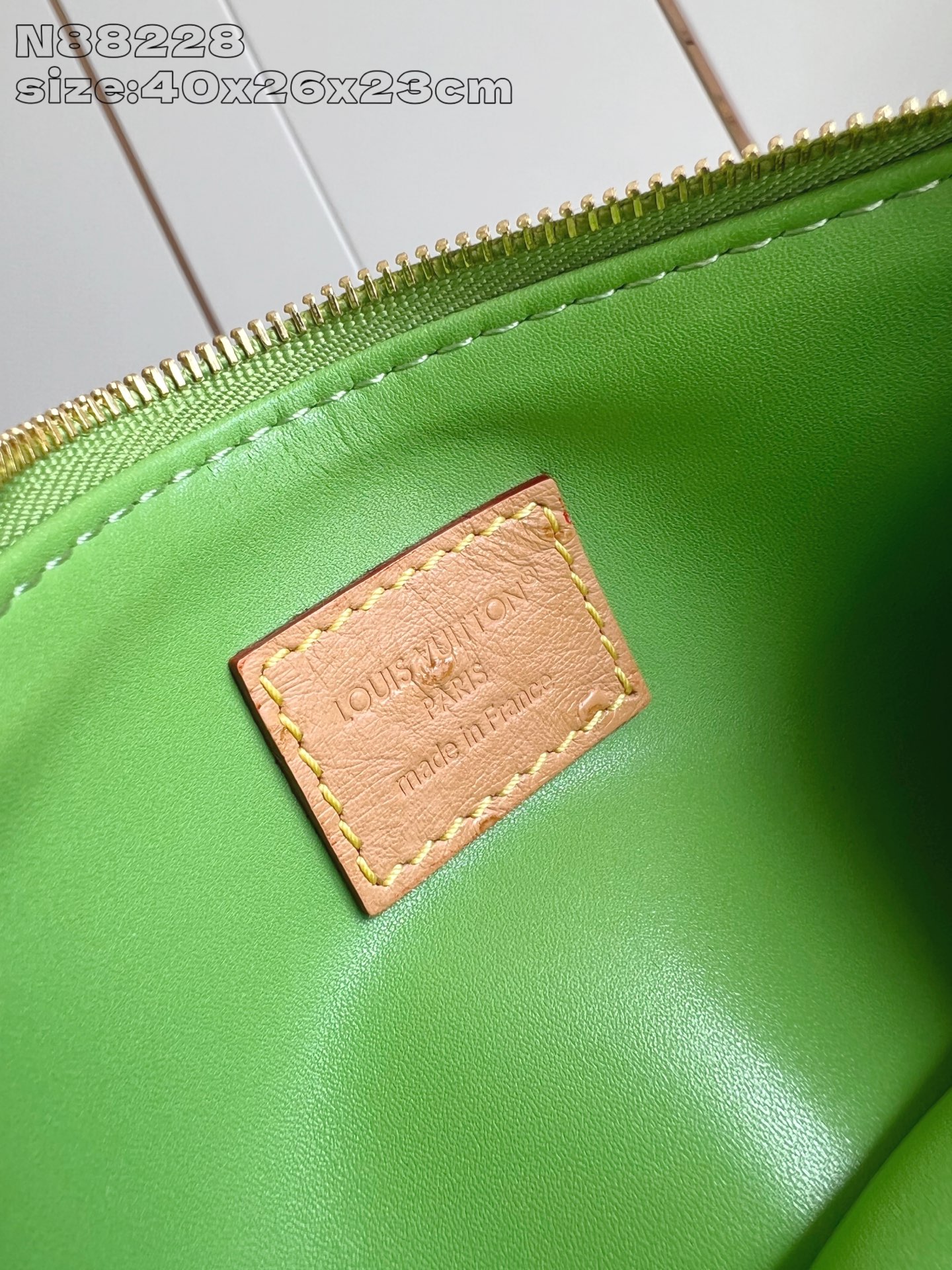 【顶级原单 N88228鸵鸟纹苹果绿 】本款 Speedy Bandoulière 40 Monogra