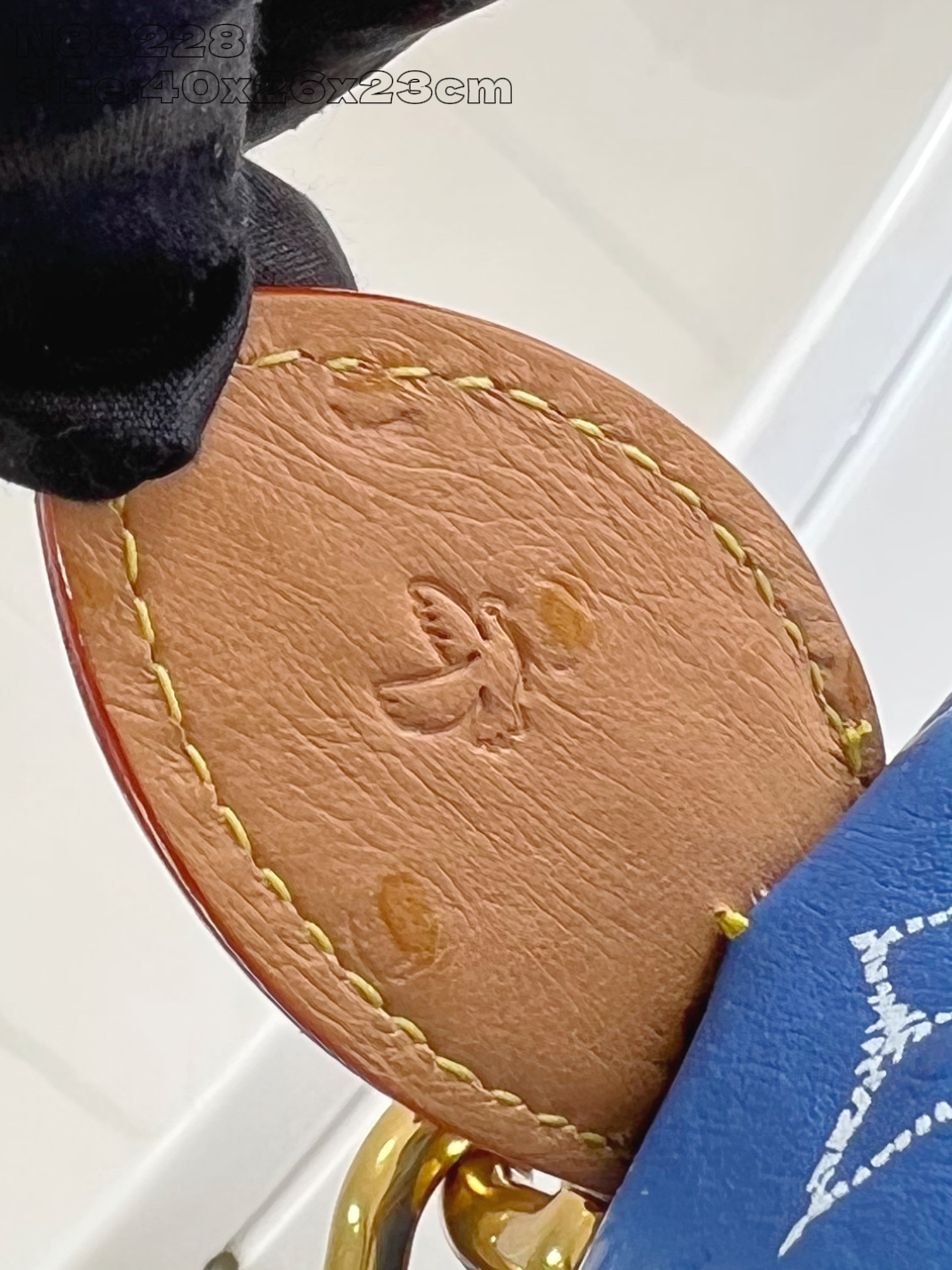 【顶级原单 N88228鸵鸟纹海蓝色 】本款 Speedy Bandoulière 40 Monogra