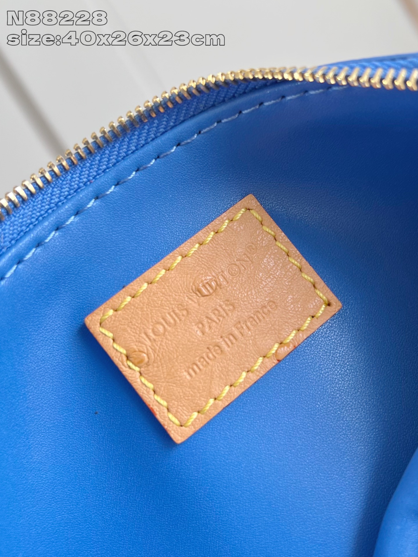 【顶级原单 N88228鸵鸟纹海蓝色 】本款 Speedy Bandoulière 40 Monogra