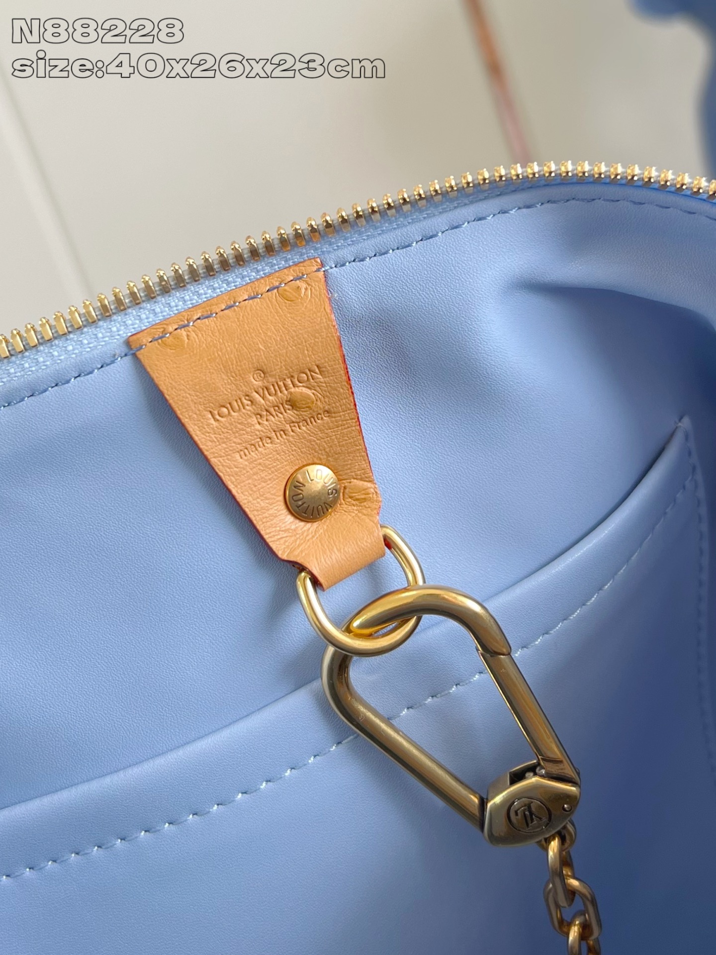 【顶级原单 N88228鸵鸟纹浅蓝色 】本款 Speedy Bandoulière 40 Monogra