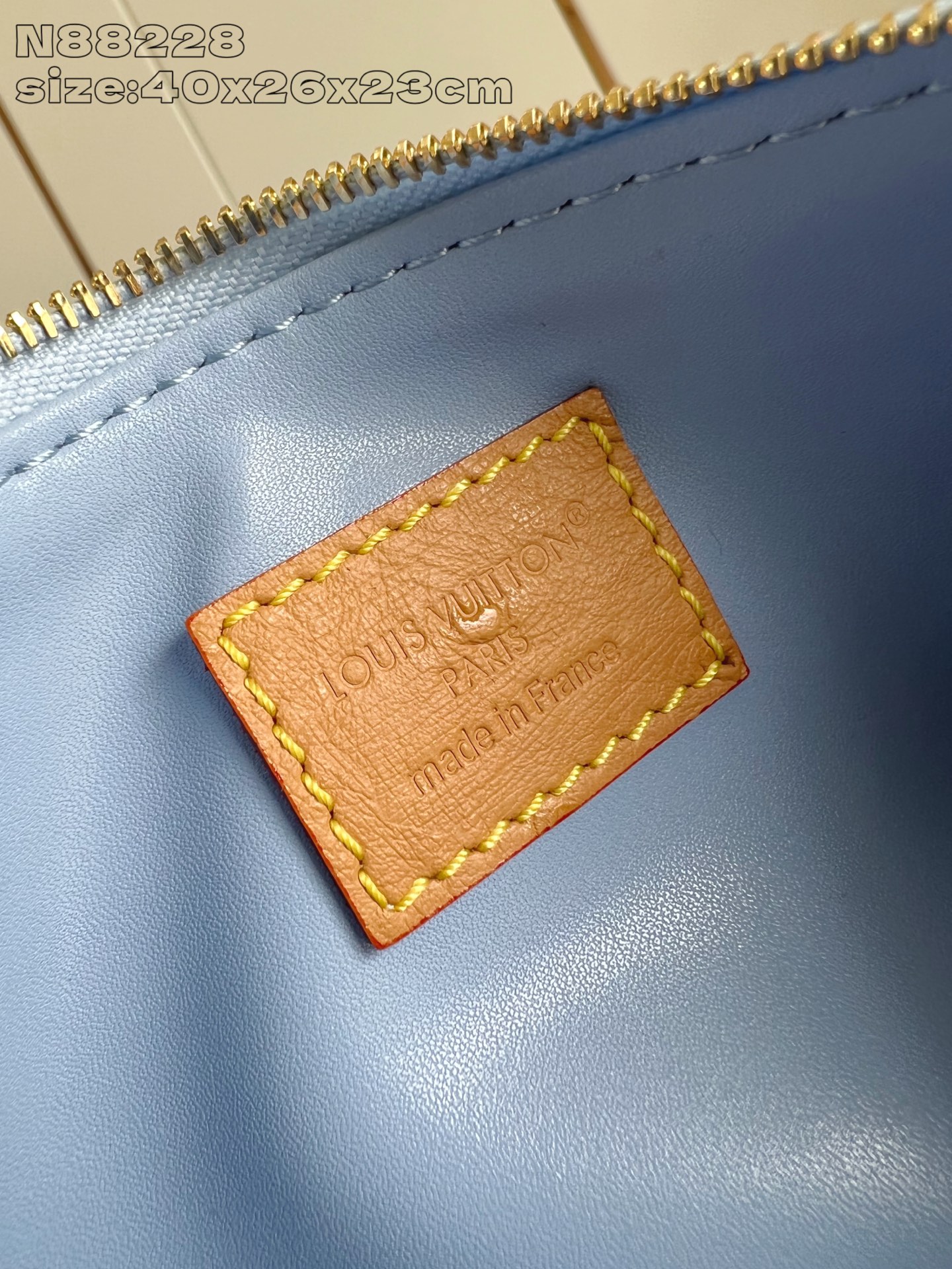 【顶级原单 N88228鸵鸟纹浅蓝色 】本款 Speedy Bandoulière 40 Monogra