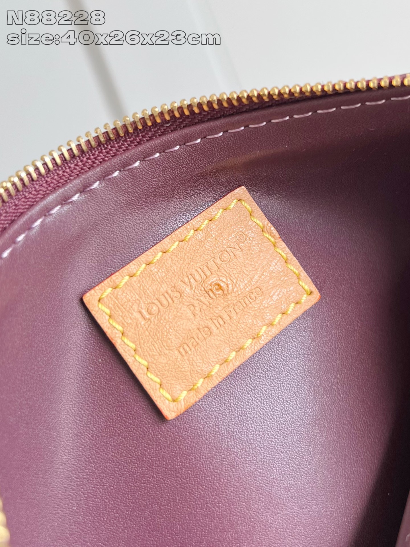 【顶级原单 N88228鸵鸟纹梅紫 】本款 Speedy Bandoulière 40 Monogram