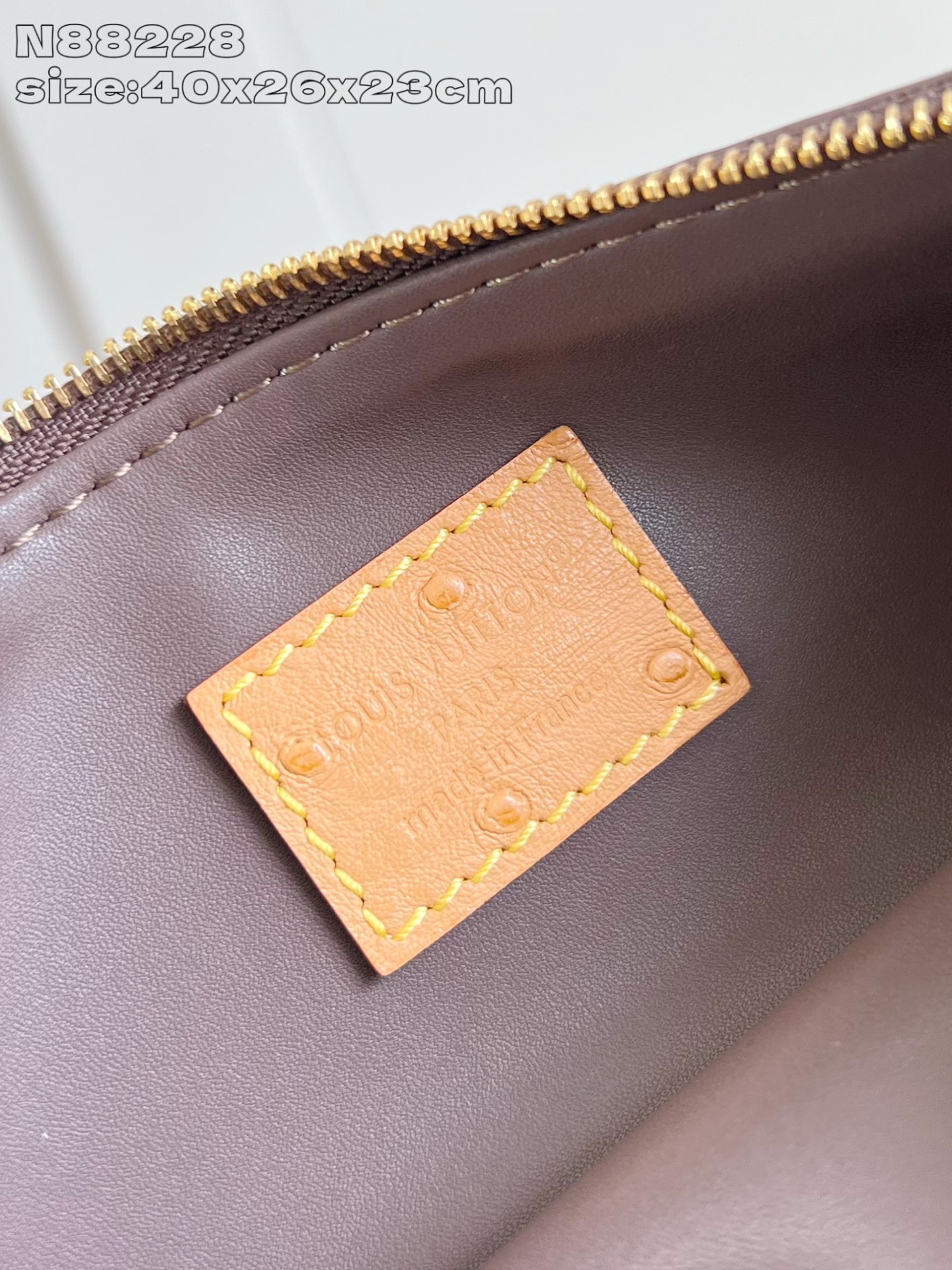 【顶级原单 N88228鸵鸟纹咖啡色 】本款 Speedy Bandoulière 40 Monogra