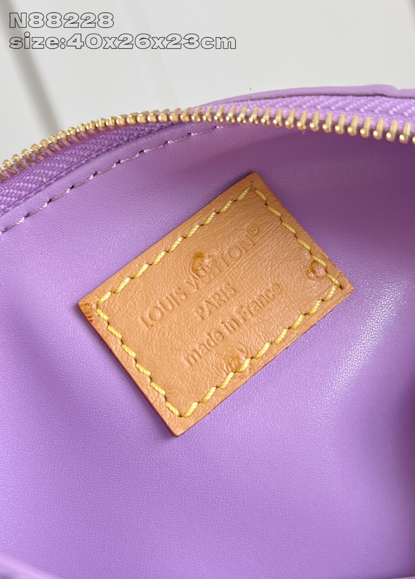 【顶级原单 N88228鸵鸟纹丁香紫 】本款 Speedy Bandoulière 40 Monogra