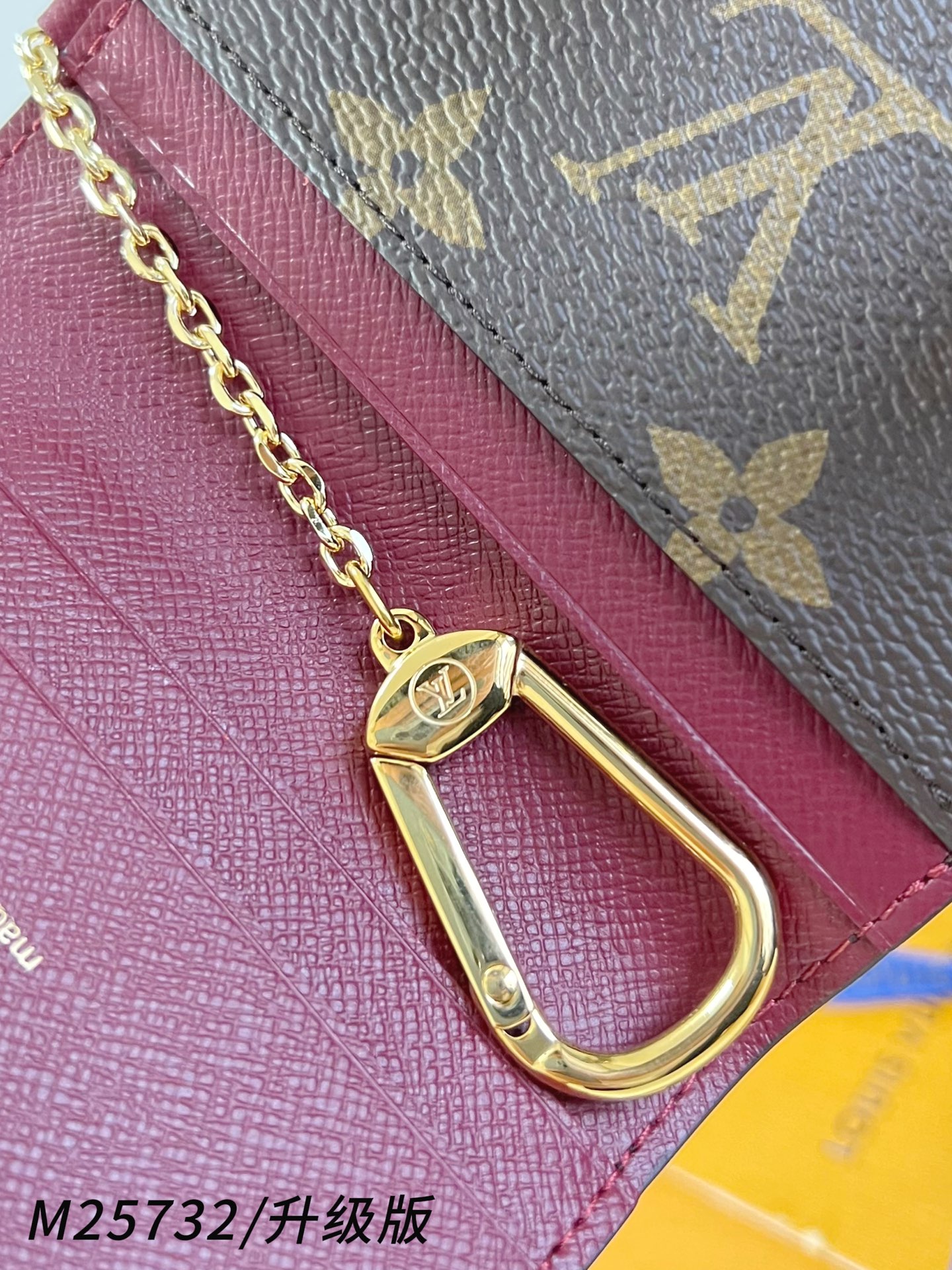 【 M25732/全钢五金版 】🎁配全套精品包装 Pawket 钱包取材牛皮革和帆布，为经典 Monog