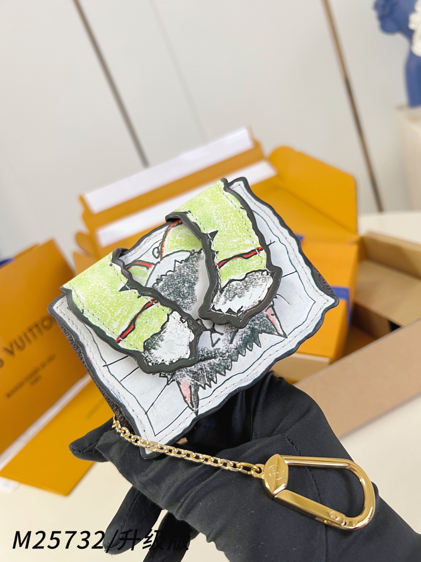 【 M25732/全钢五金版 】🎁配全套精品包装 Pawket 钱包取材牛皮革和帆布，为经典 Monog