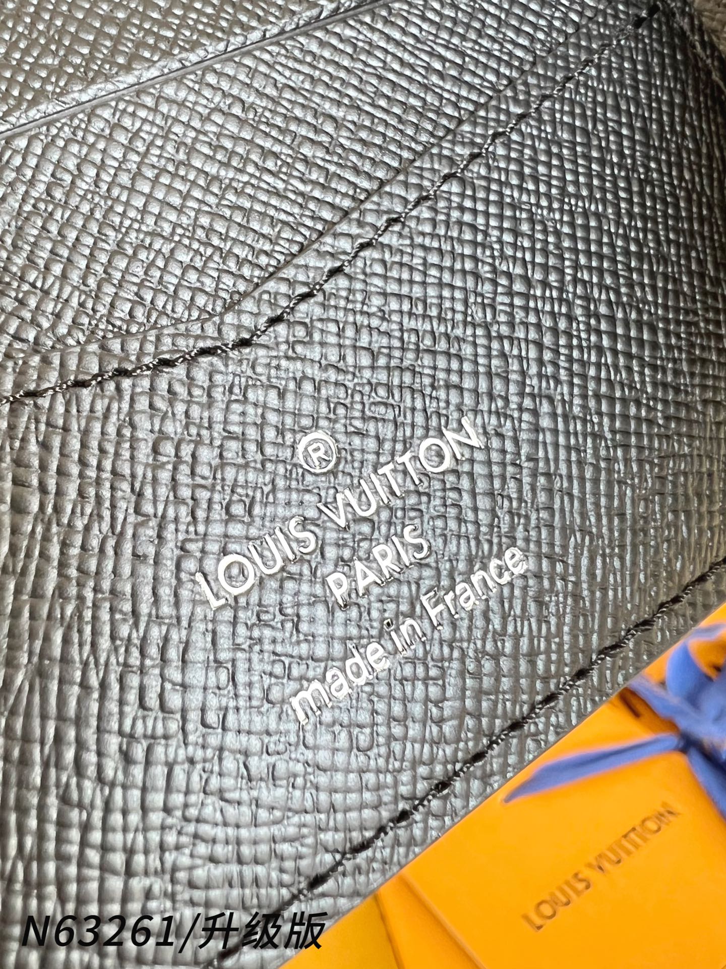 【顶级原单 N63261黑/升级版 】🎁配全套精品包装 slender 钱包采用 Monogram 帆布