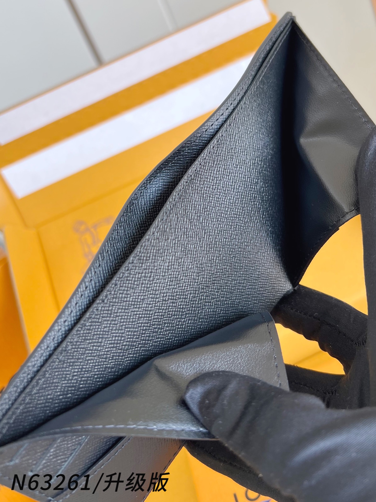 【顶级原单 N63261黑/升级版 】🎁配全套精品包装 slender 钱包采用 Monogram 帆布